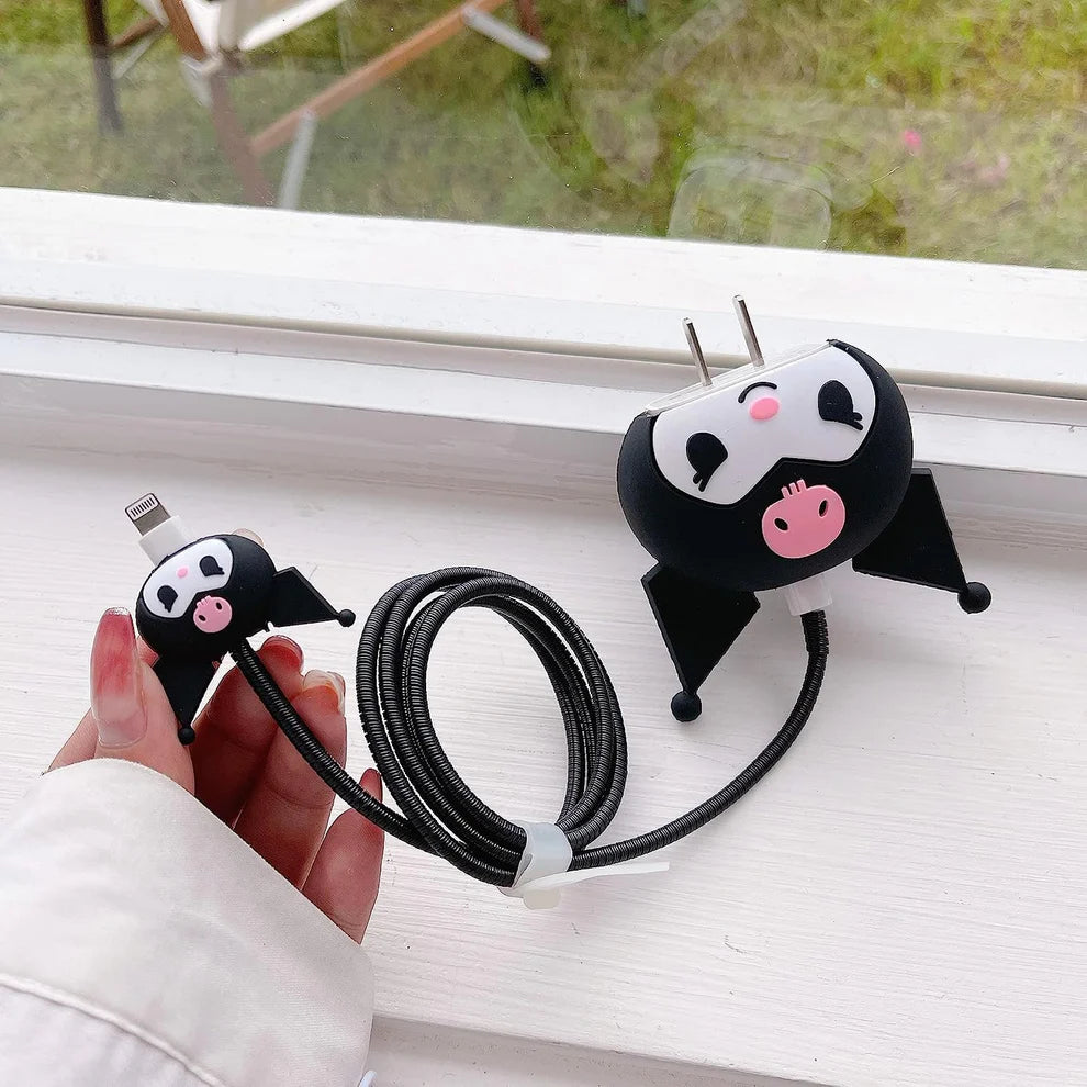 3D Kuromi Charger Case & Cable Protector (18W/20W)