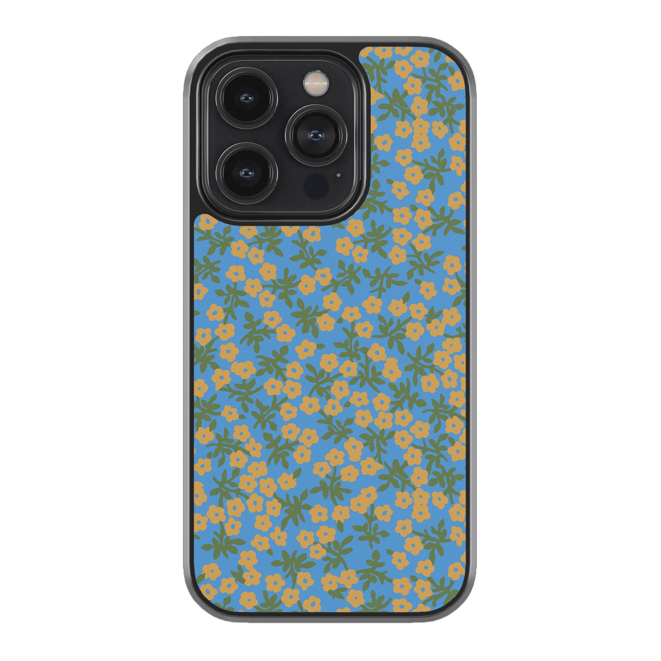 Blue Floral Phone Cover