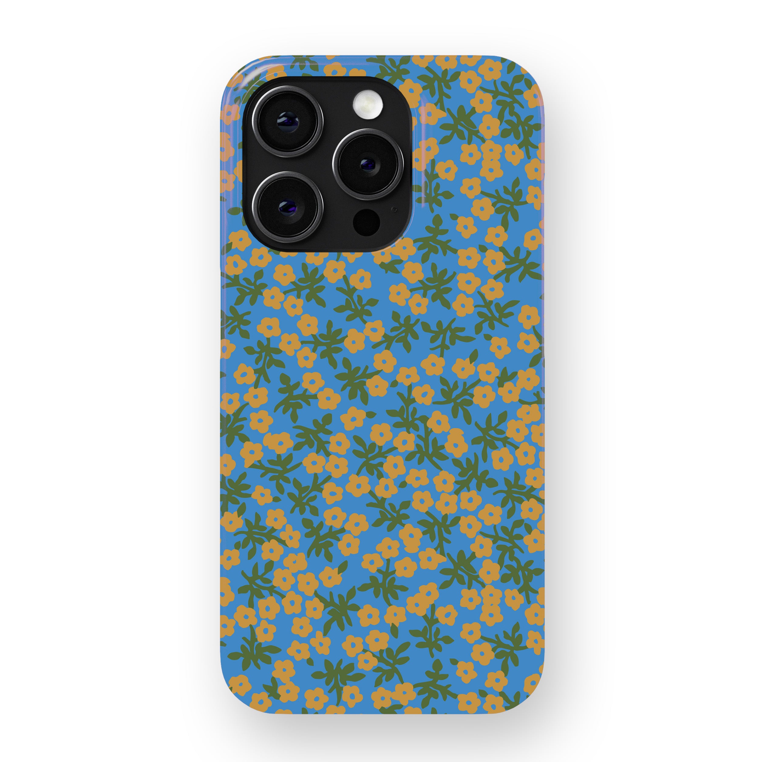 Blue Floral Phone Cover