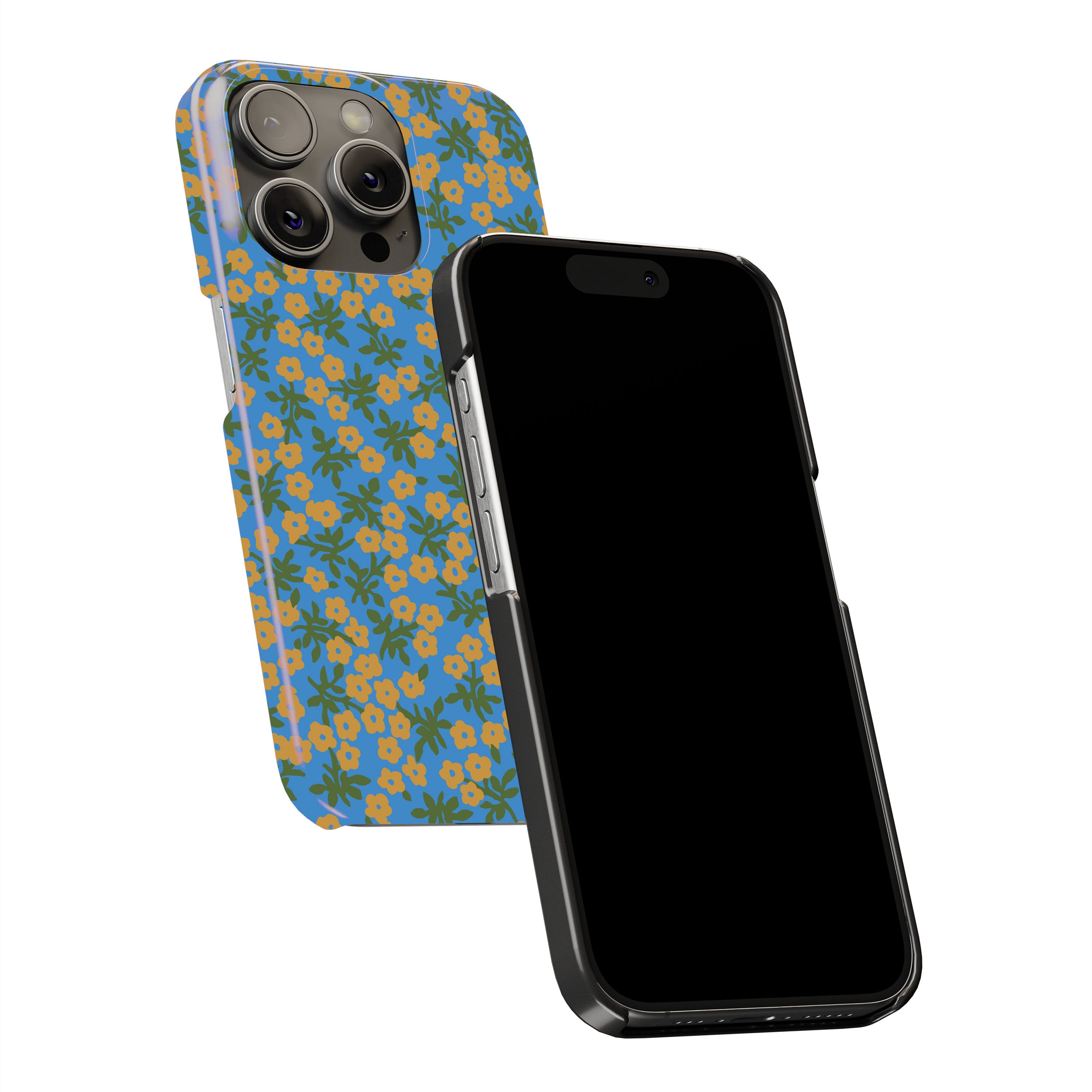 Blue Floral Phone Cover