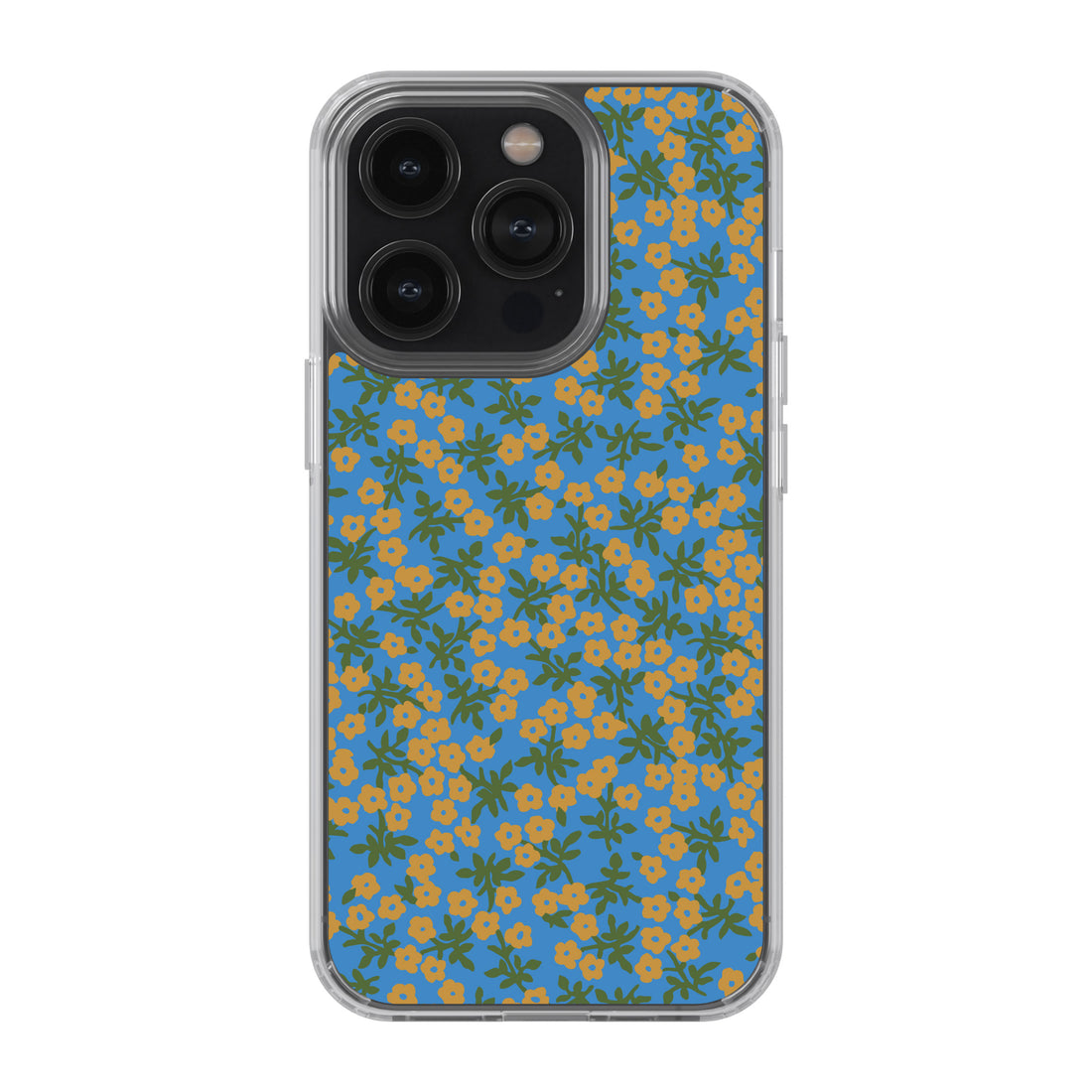 Blue Floral Phone Cover