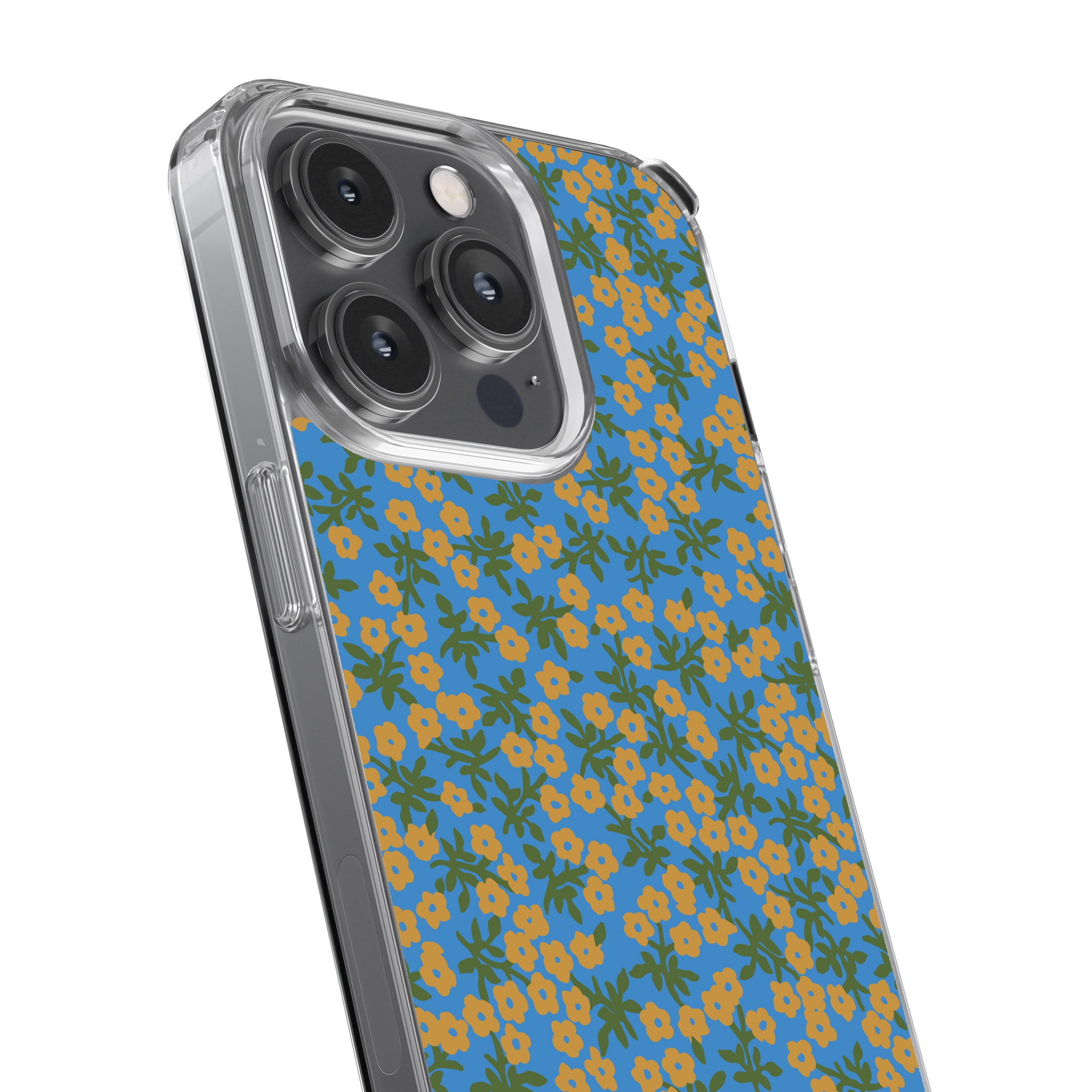 Blue Floral Phone Cover