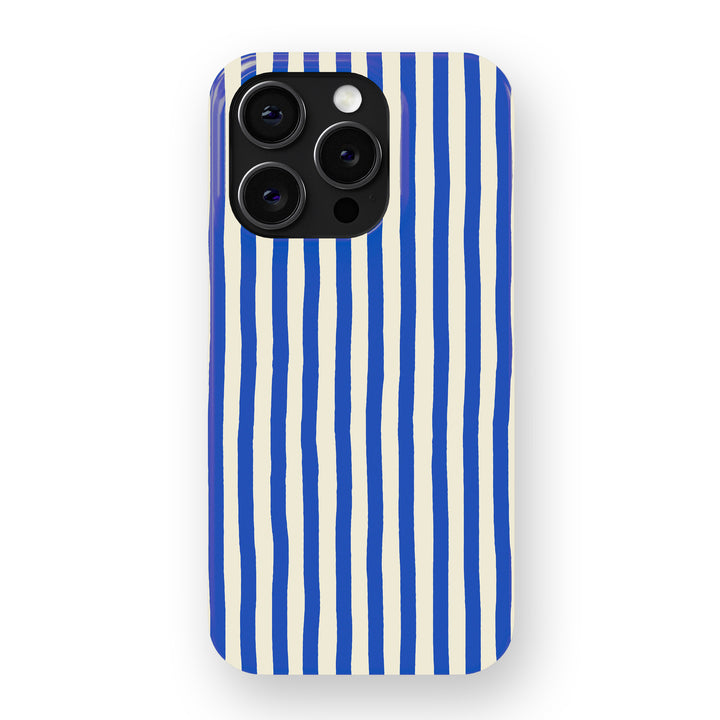 Blue Painted Stripe Phone Cover