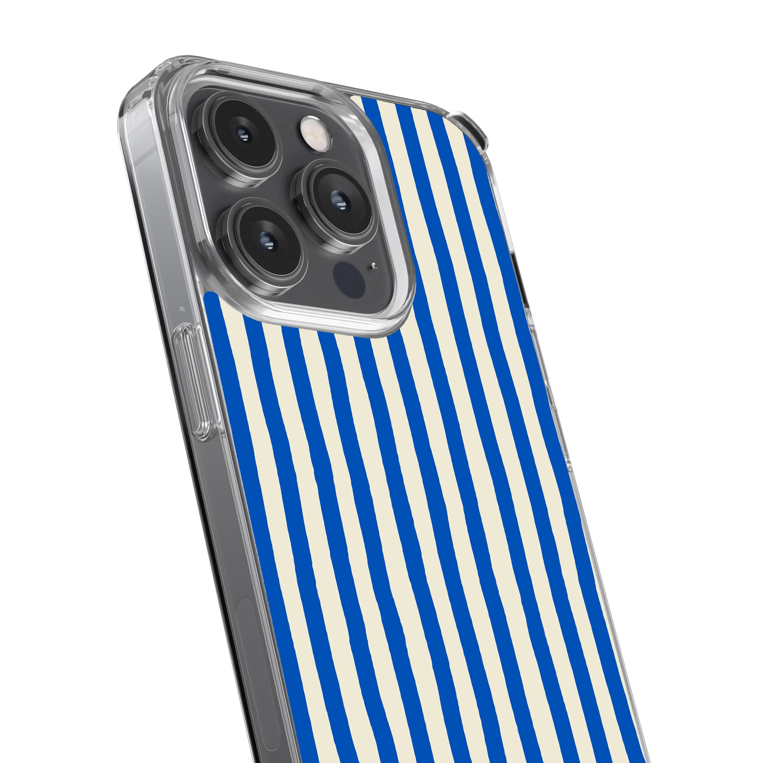 Blue Painted Stripe Phone Cover
