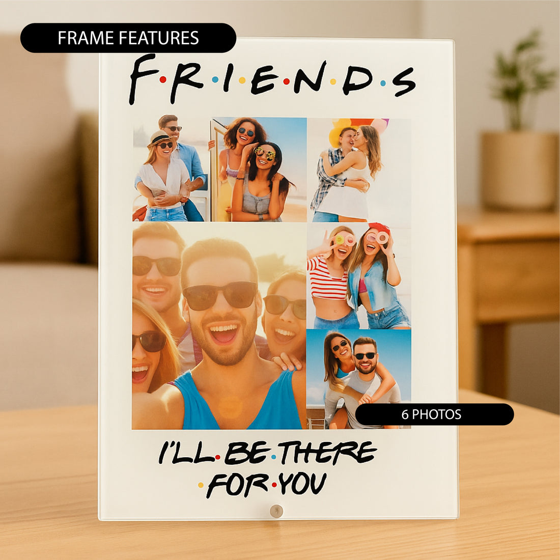 FRIENDS Style Cutout Highlight Acrylic Collage Frame