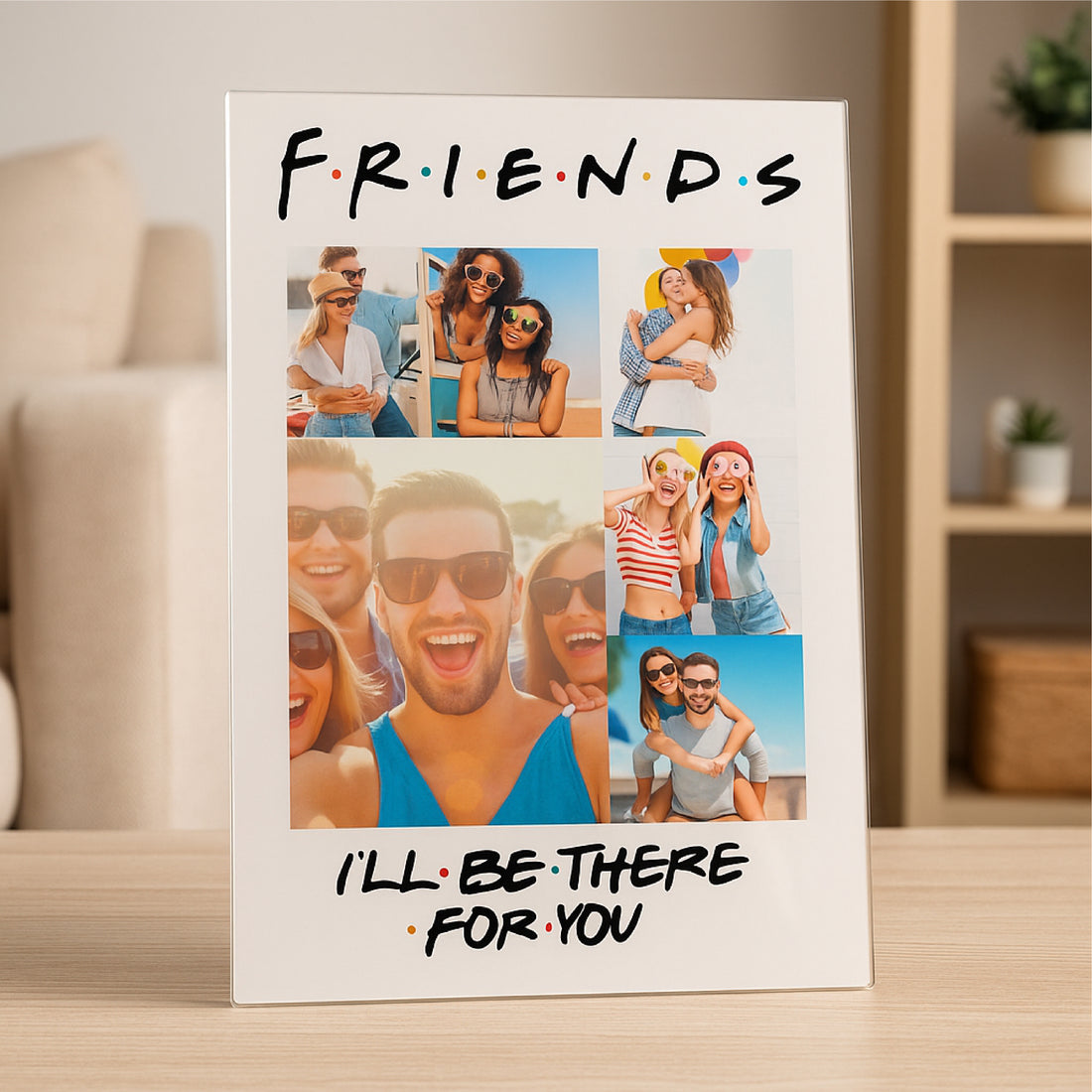 FRIENDS Style Cutout Highlight Acrylic Collage Frame
