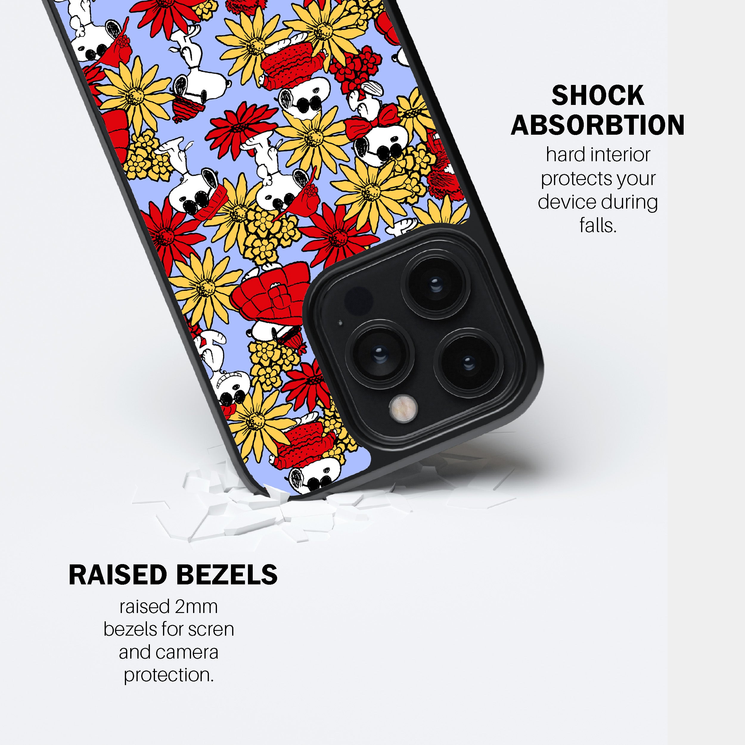 Floral Snoopy Phone Cover