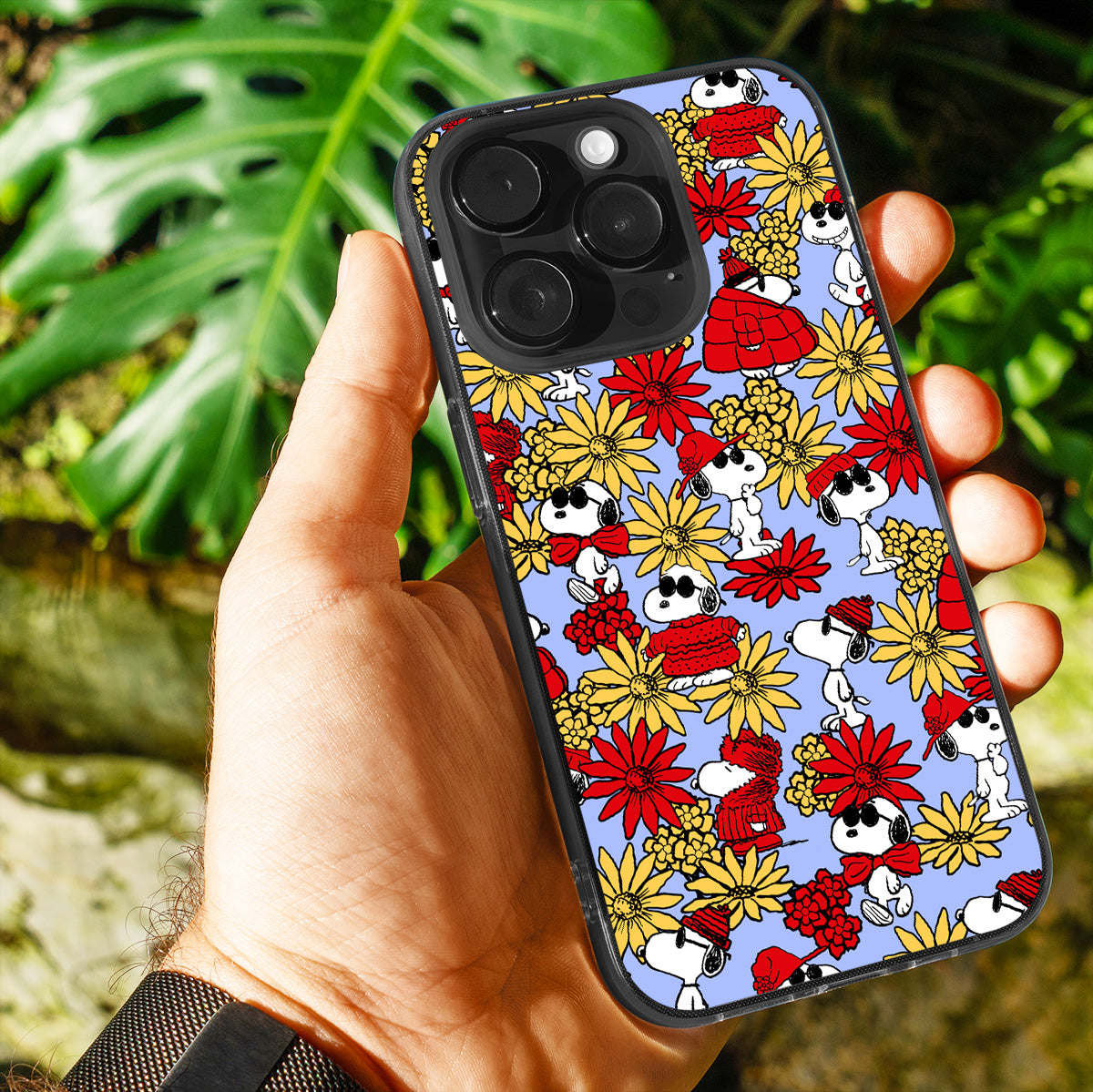 Floral Snoopy Phone Cover