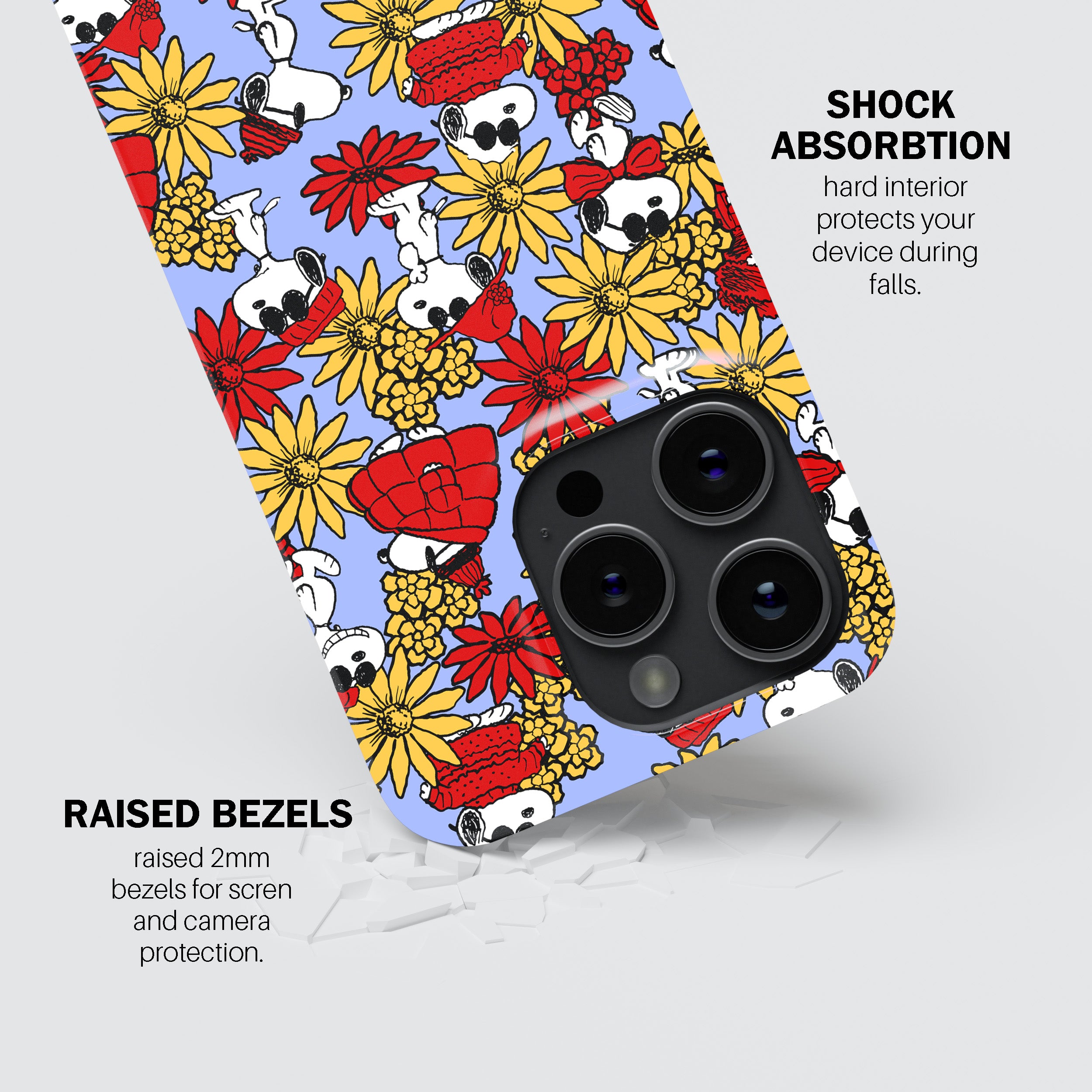 Floral Snoopy Phone Cover