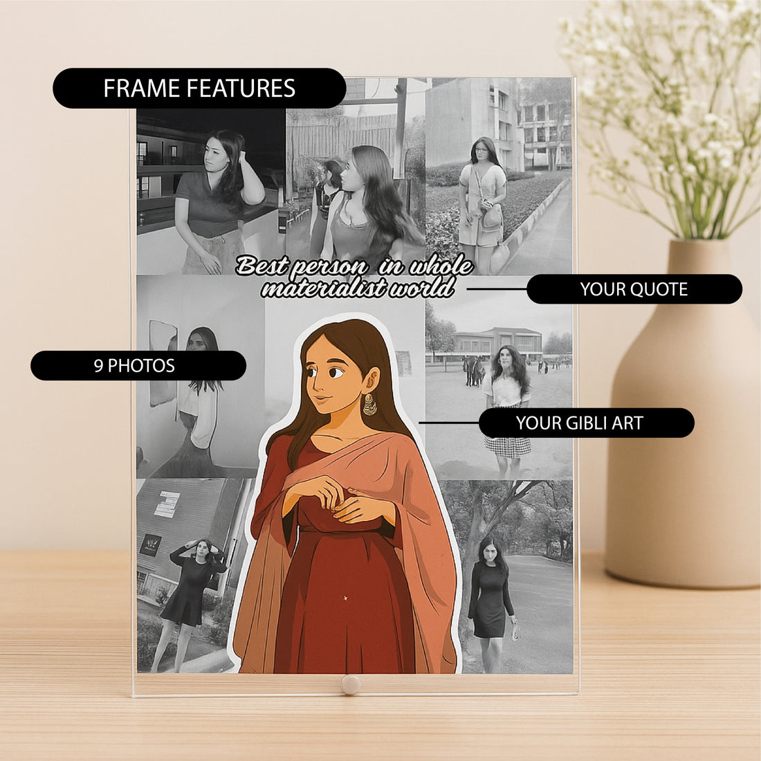 Ghibli Cutout Highlight Acrylic Collage Frame