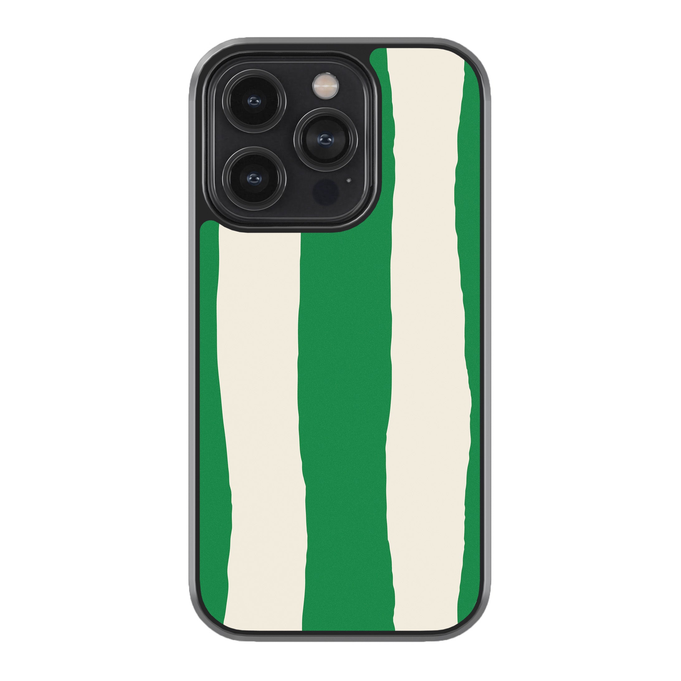 Green Painted Stripe Phone Cover