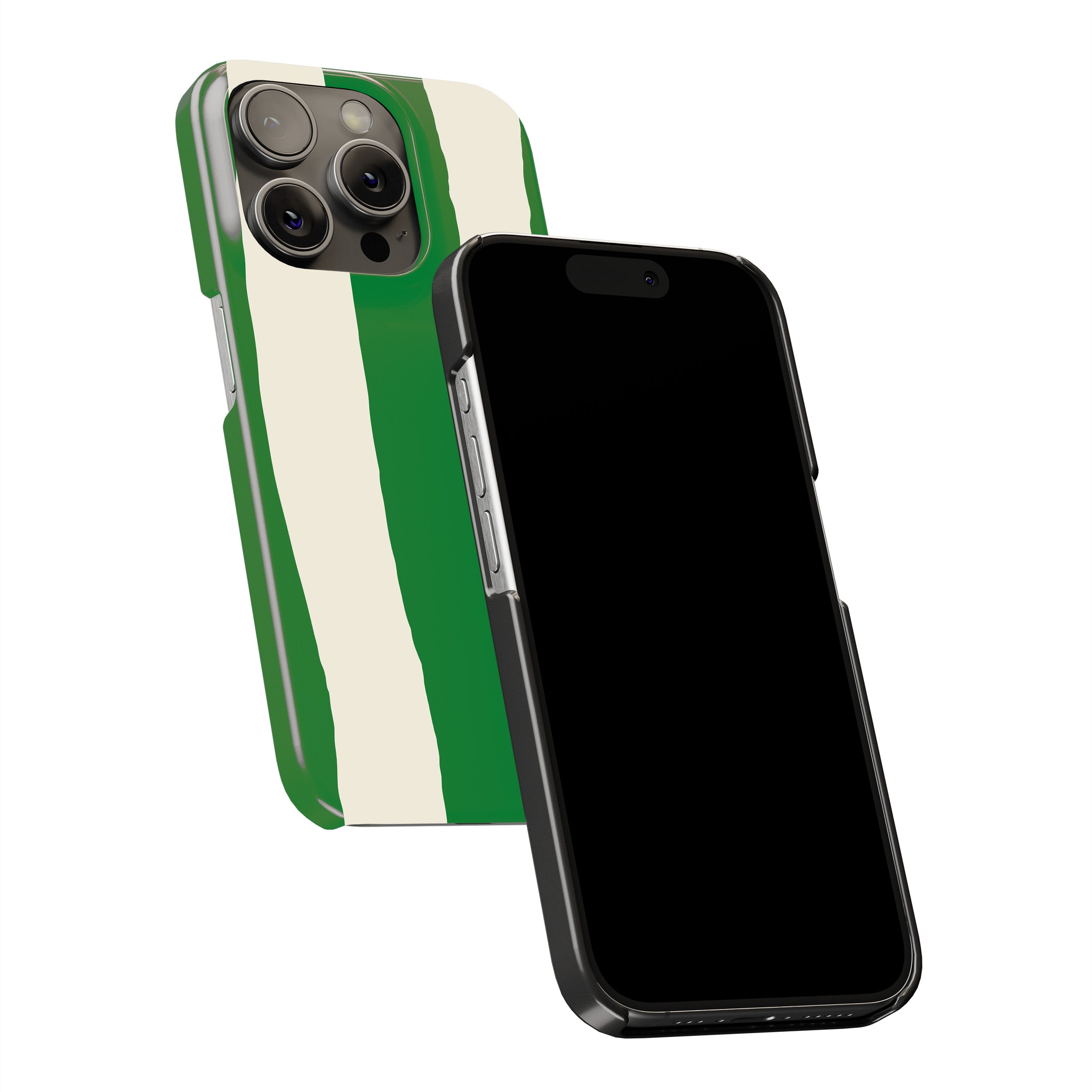 Green Painted Stripe Phone Cover