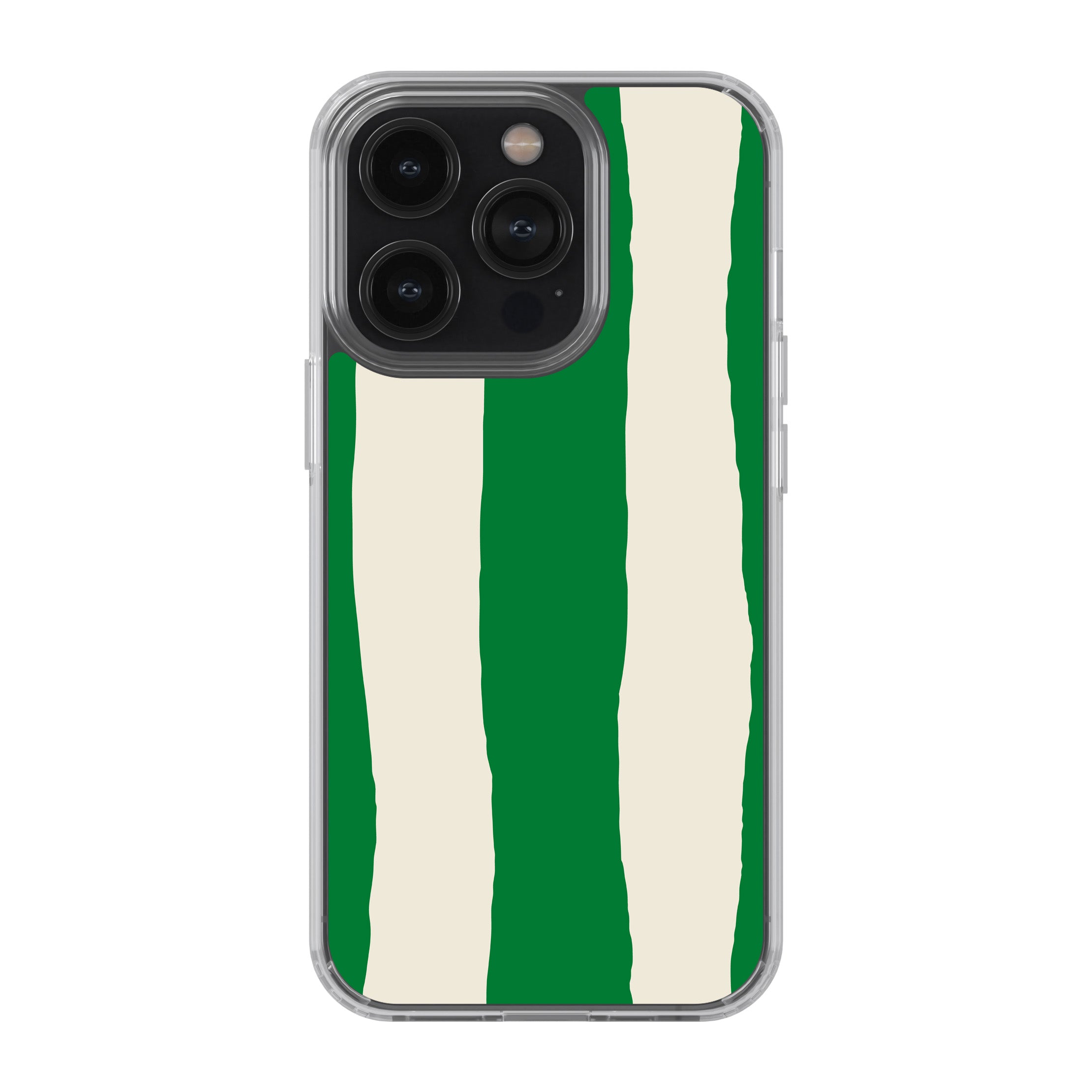 Green Painted Stripe Phone Cover