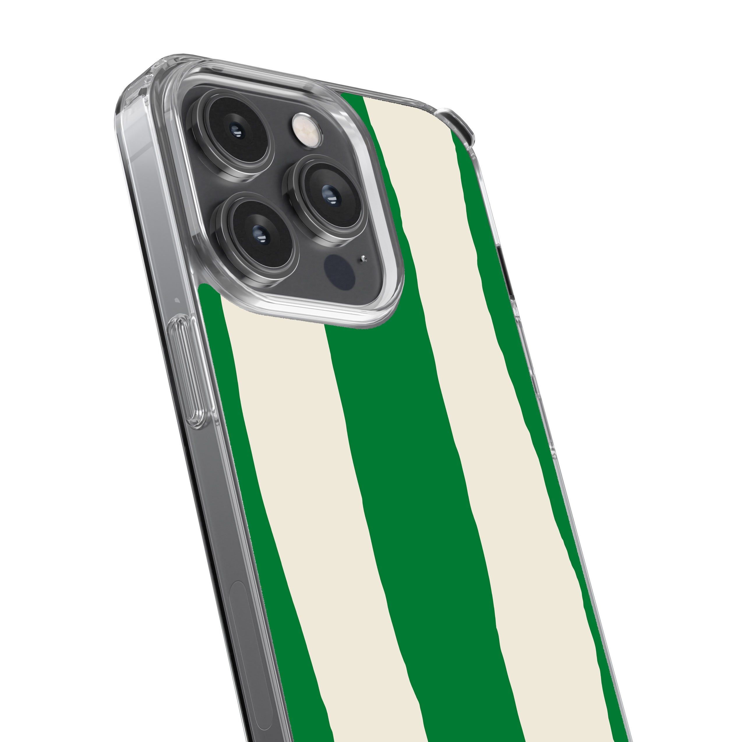 Green Painted Stripe Phone Cover