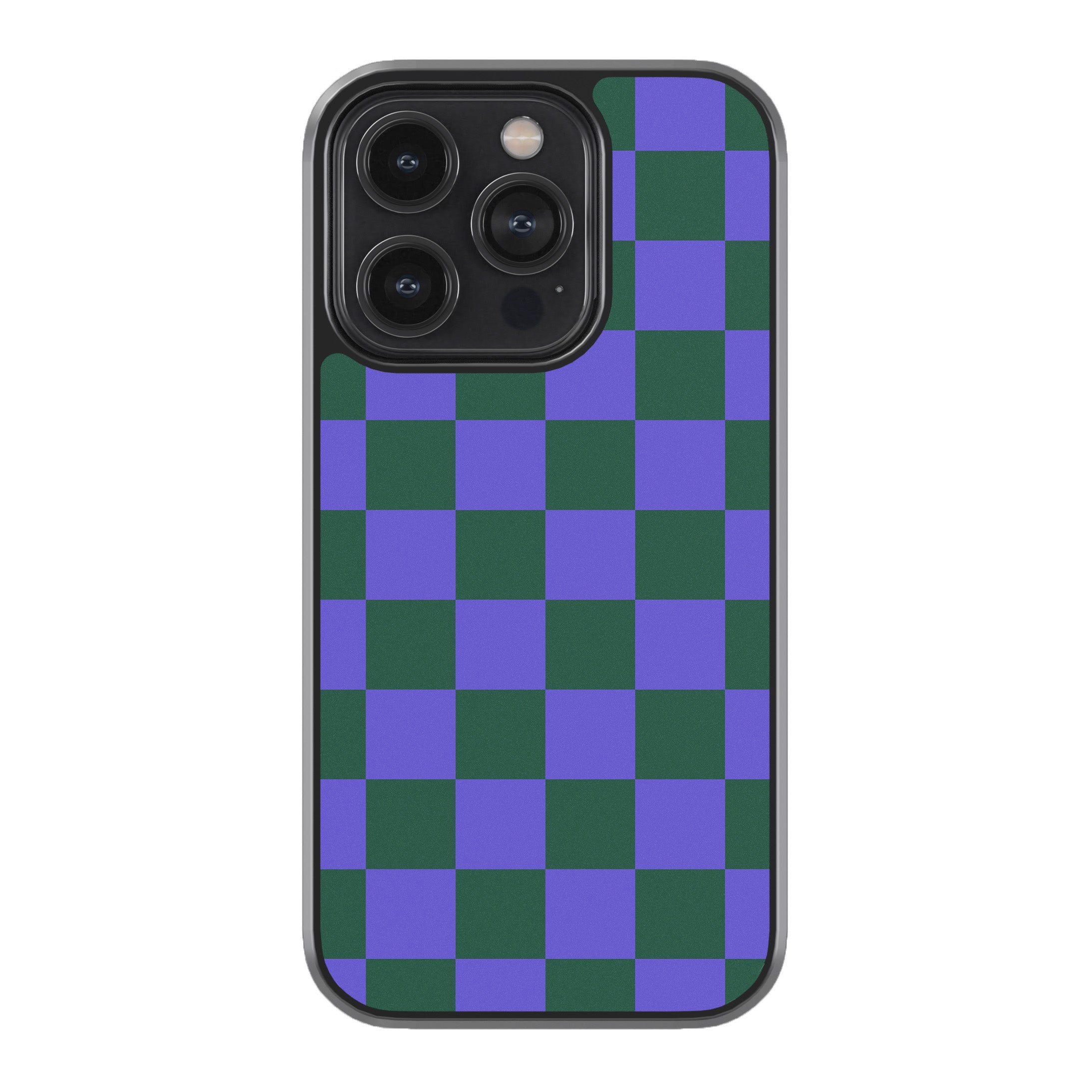 Iris Green Check  Phone Cover