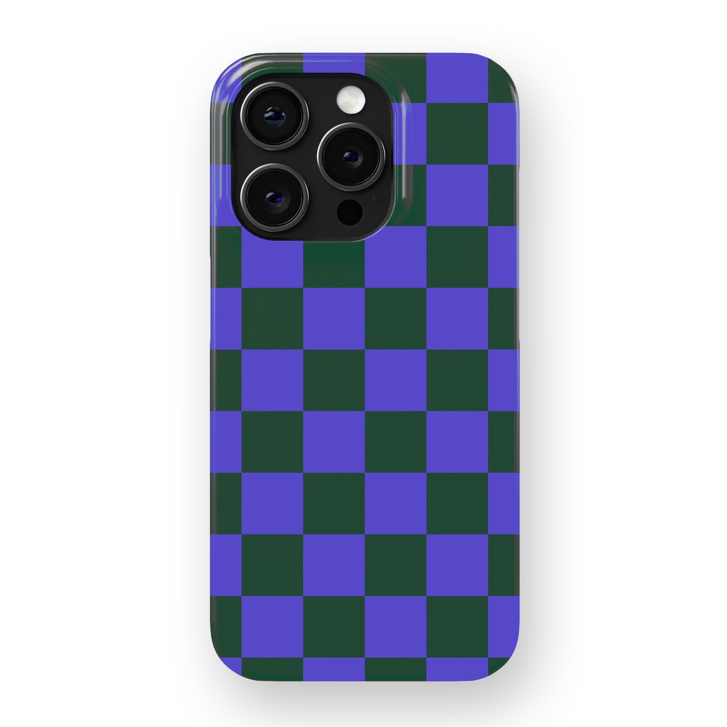 Iris Green Check  Phone Cover