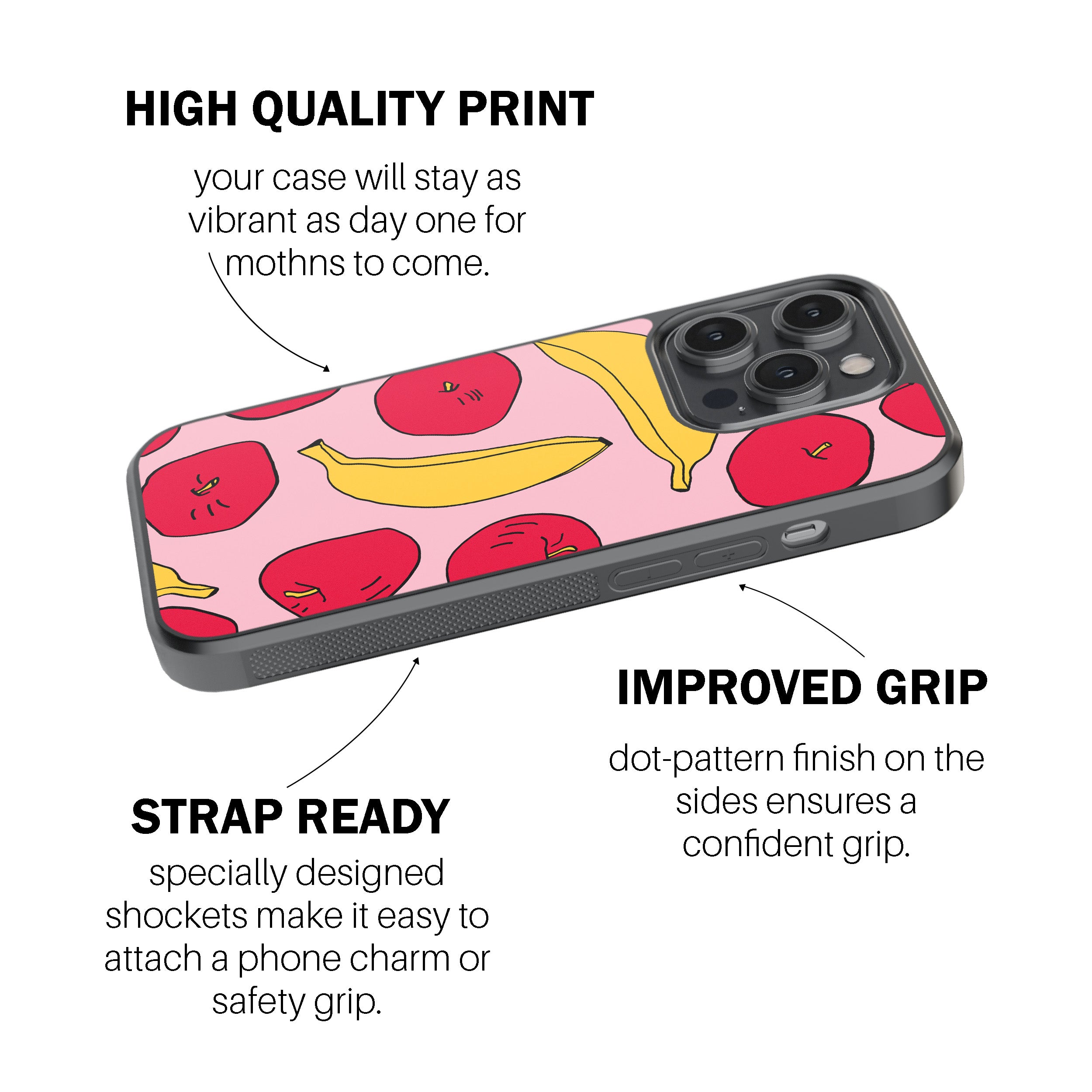 Light Apples & Bananas  Phone Cover