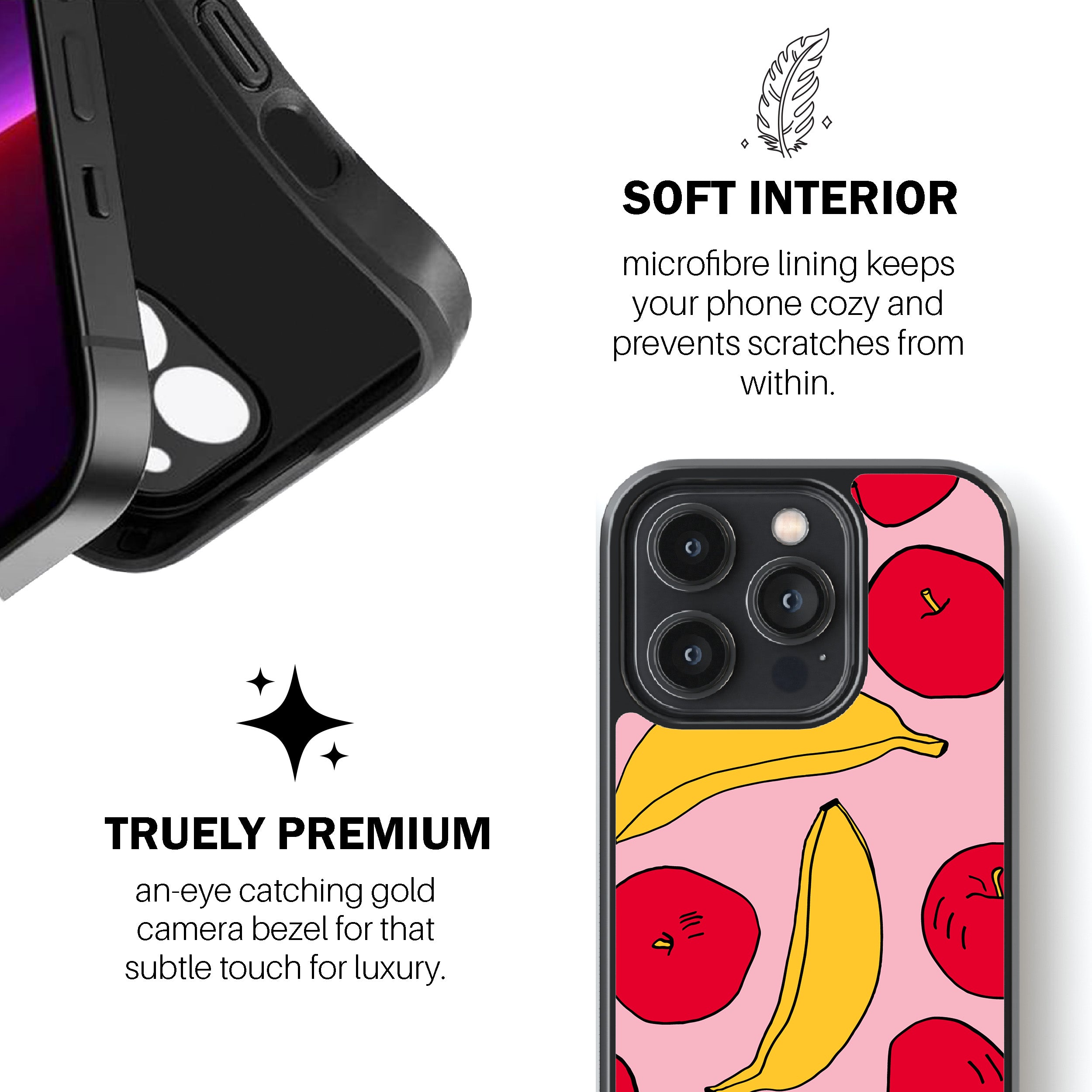 Light Apples & Bananas  Phone Cover