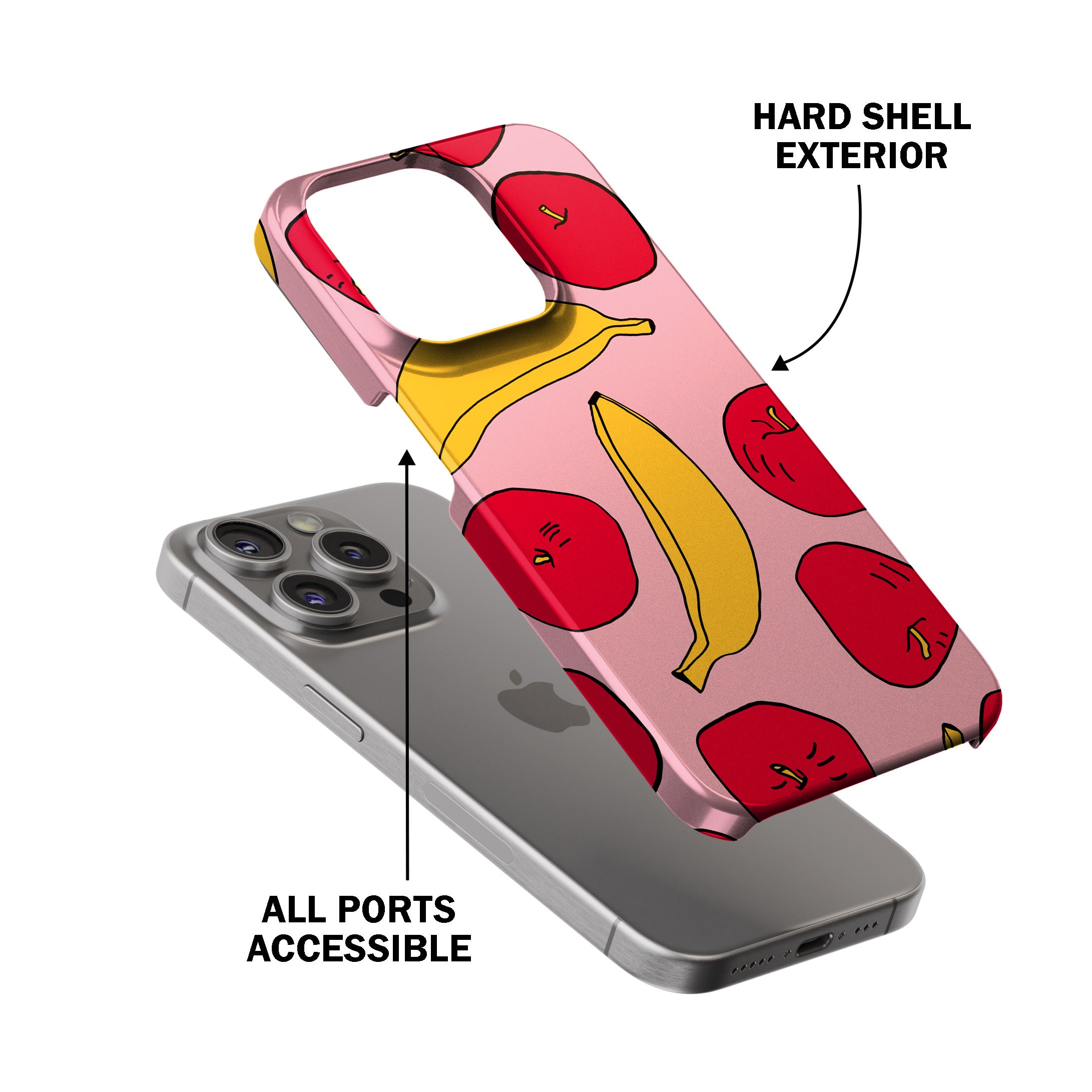 Light Apples & Bananas  Phone Cover