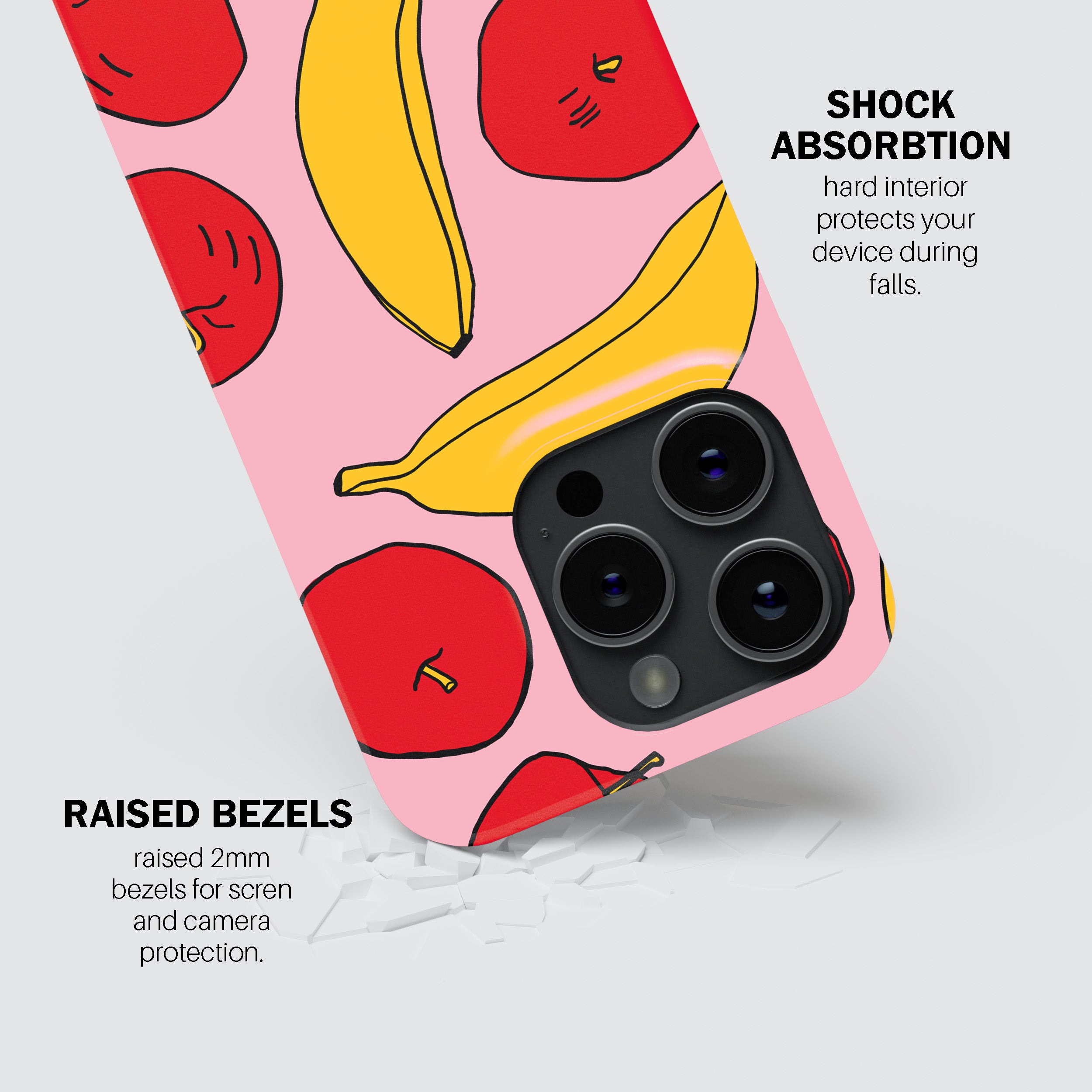 Light Apples & Bananas  Phone Cover