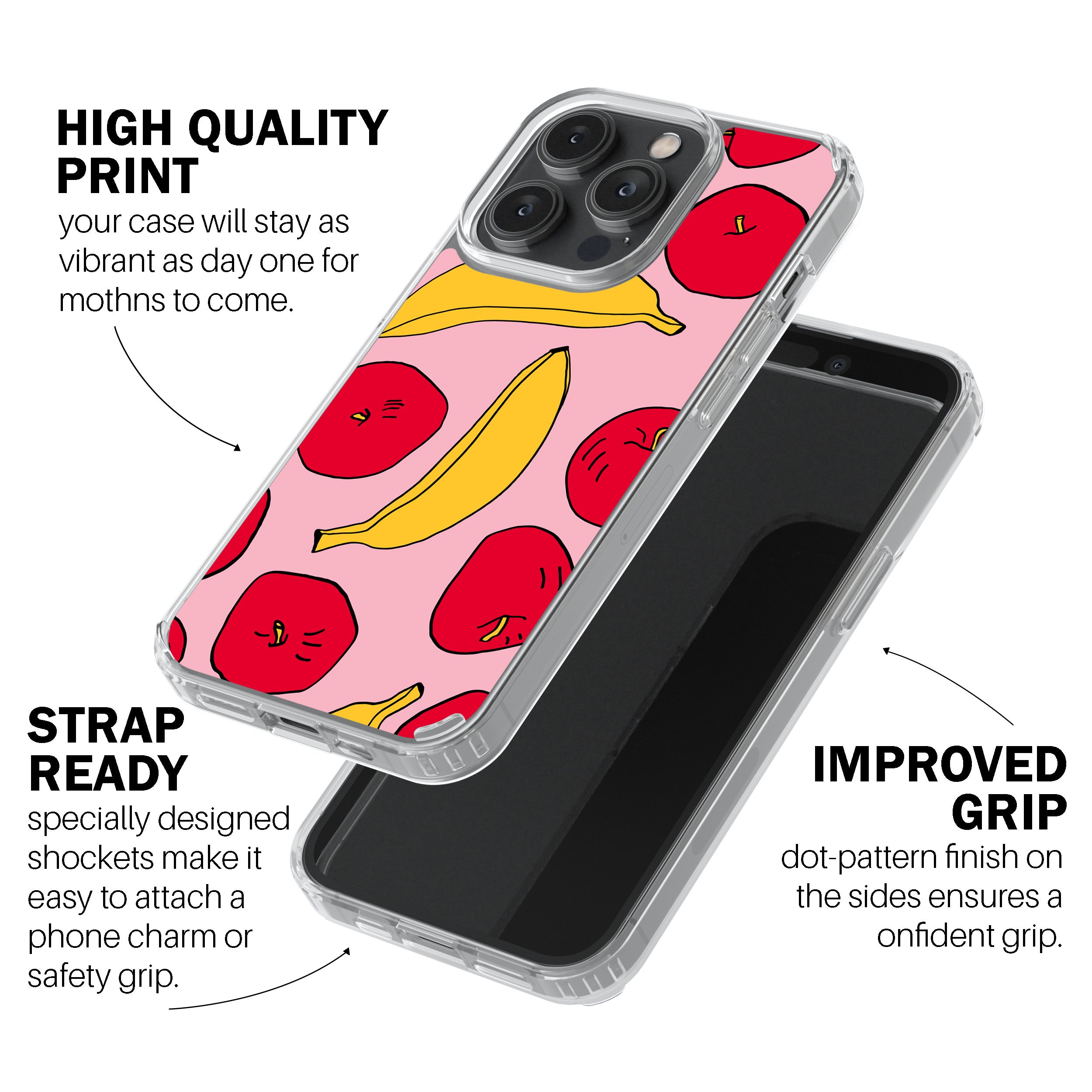 Light Apples & Bananas  Phone Cover