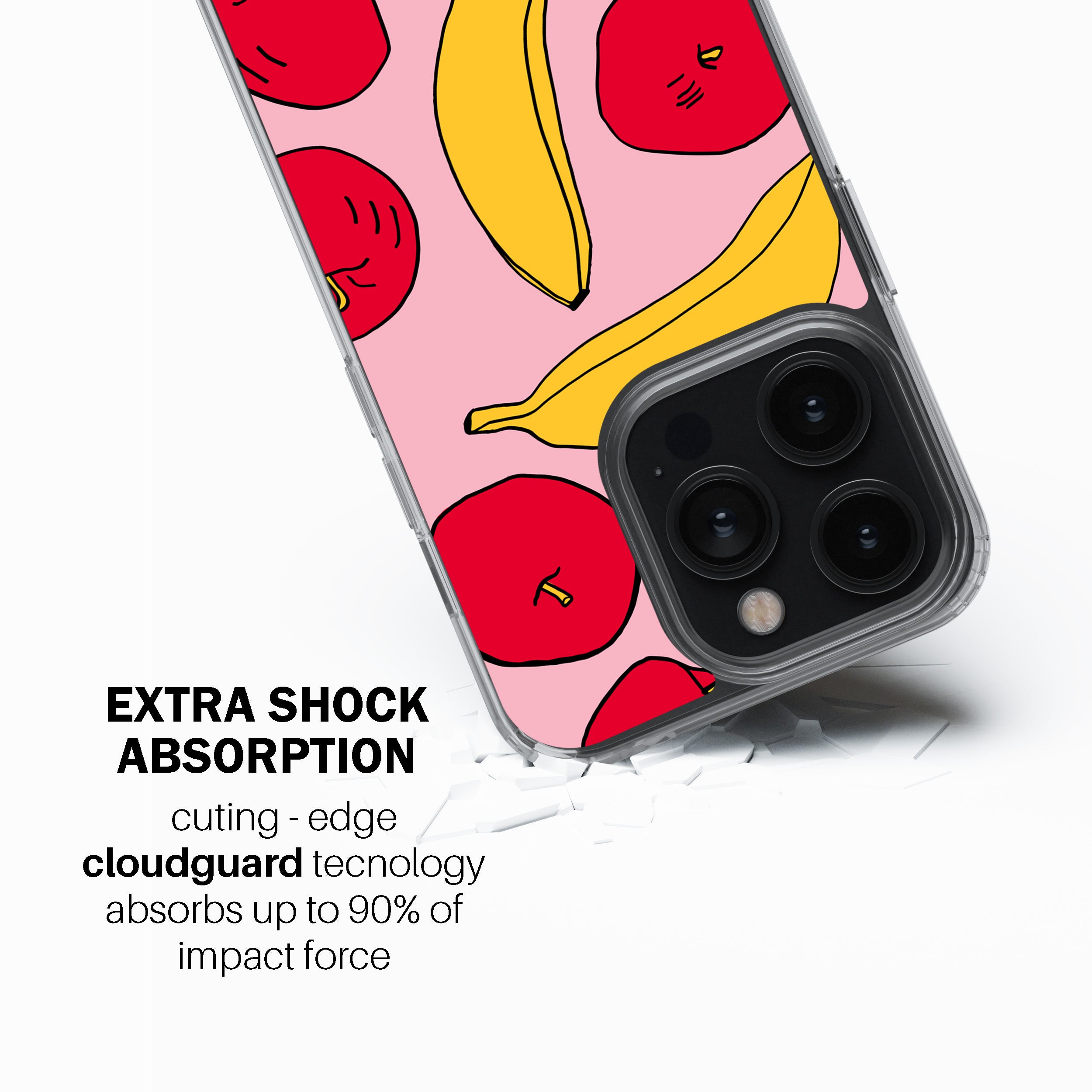 Light Apples & Bananas  Phone Cover