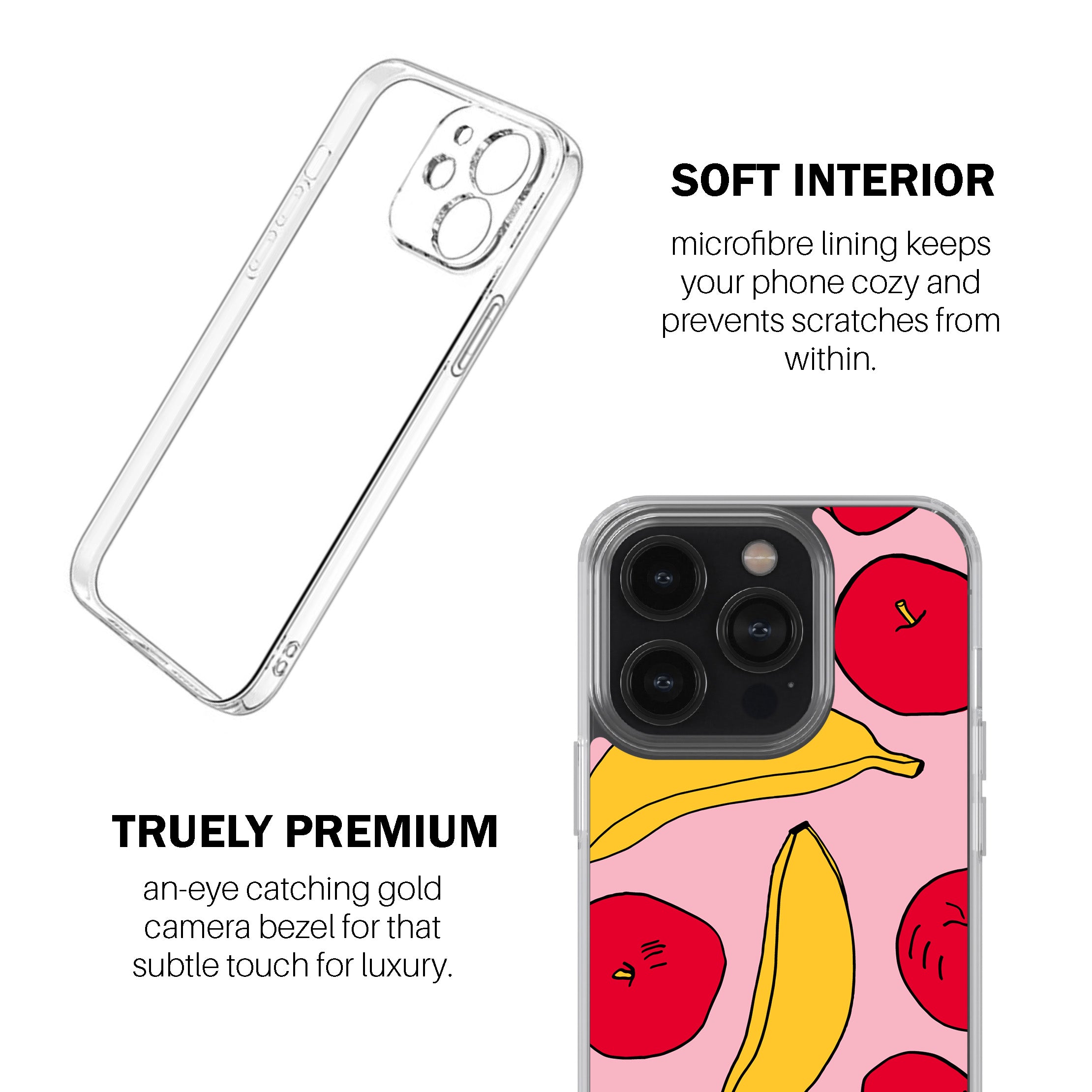 Light Apples & Bananas  Phone Cover