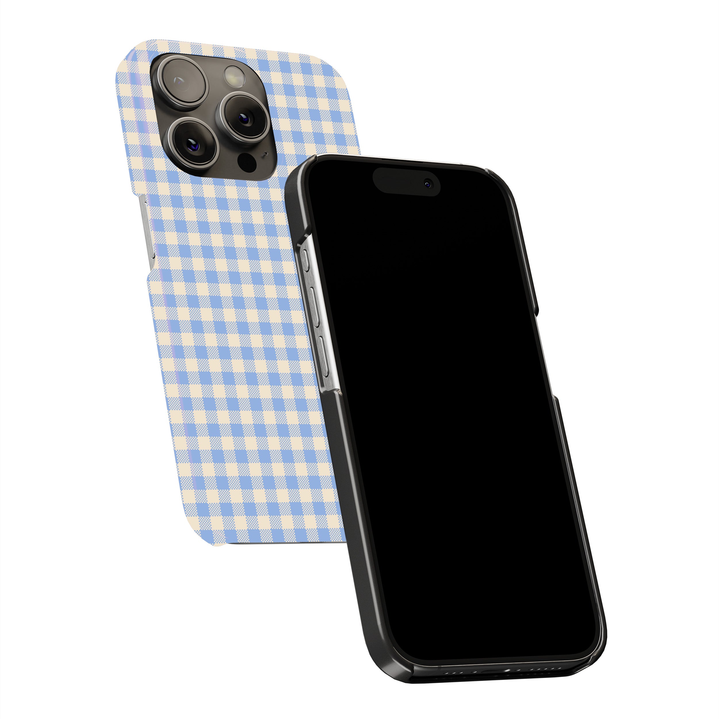 Light Blue Gingham Phone Cover