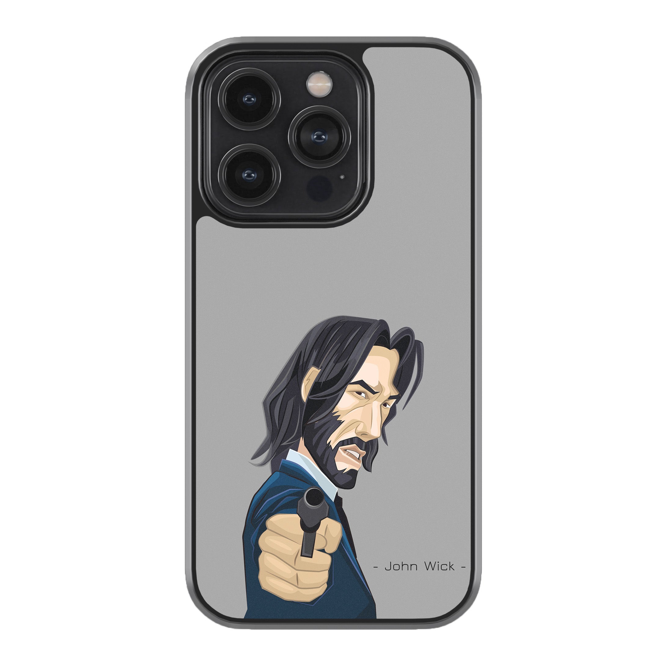 John Wick Cartoon Style Phone Cover