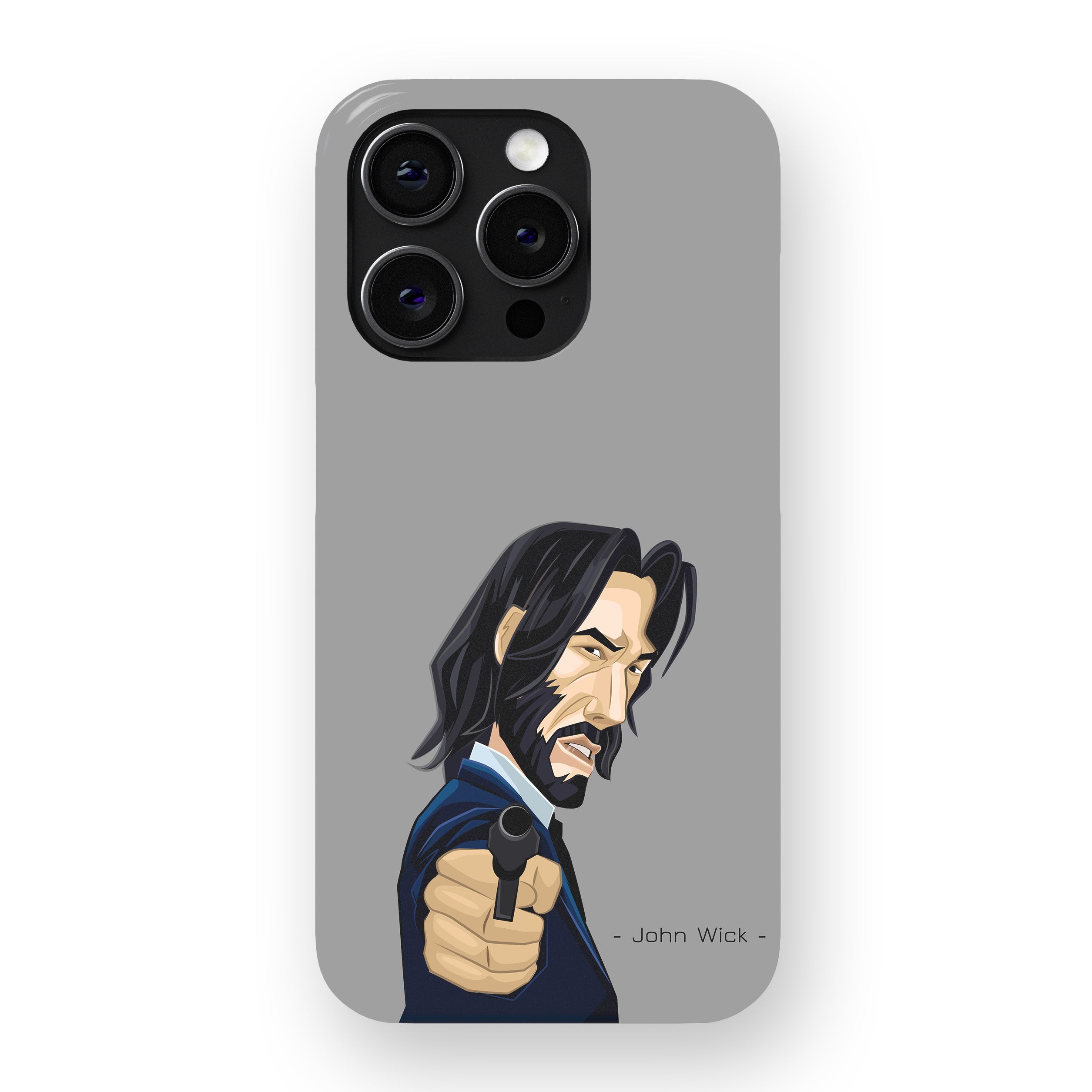 John Wick Cartoon Style Phone Cover