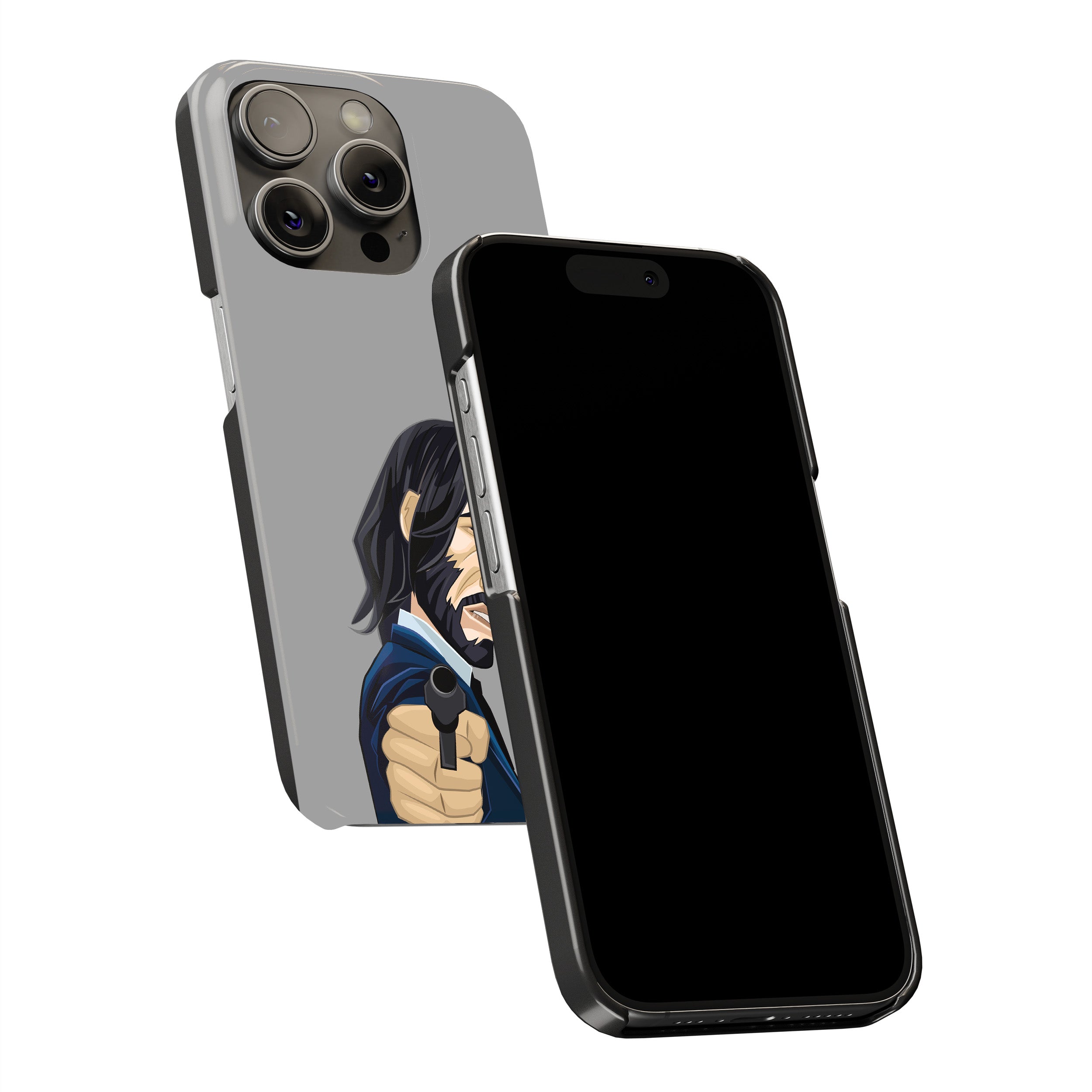 John Wick Cartoon Style Phone Cover