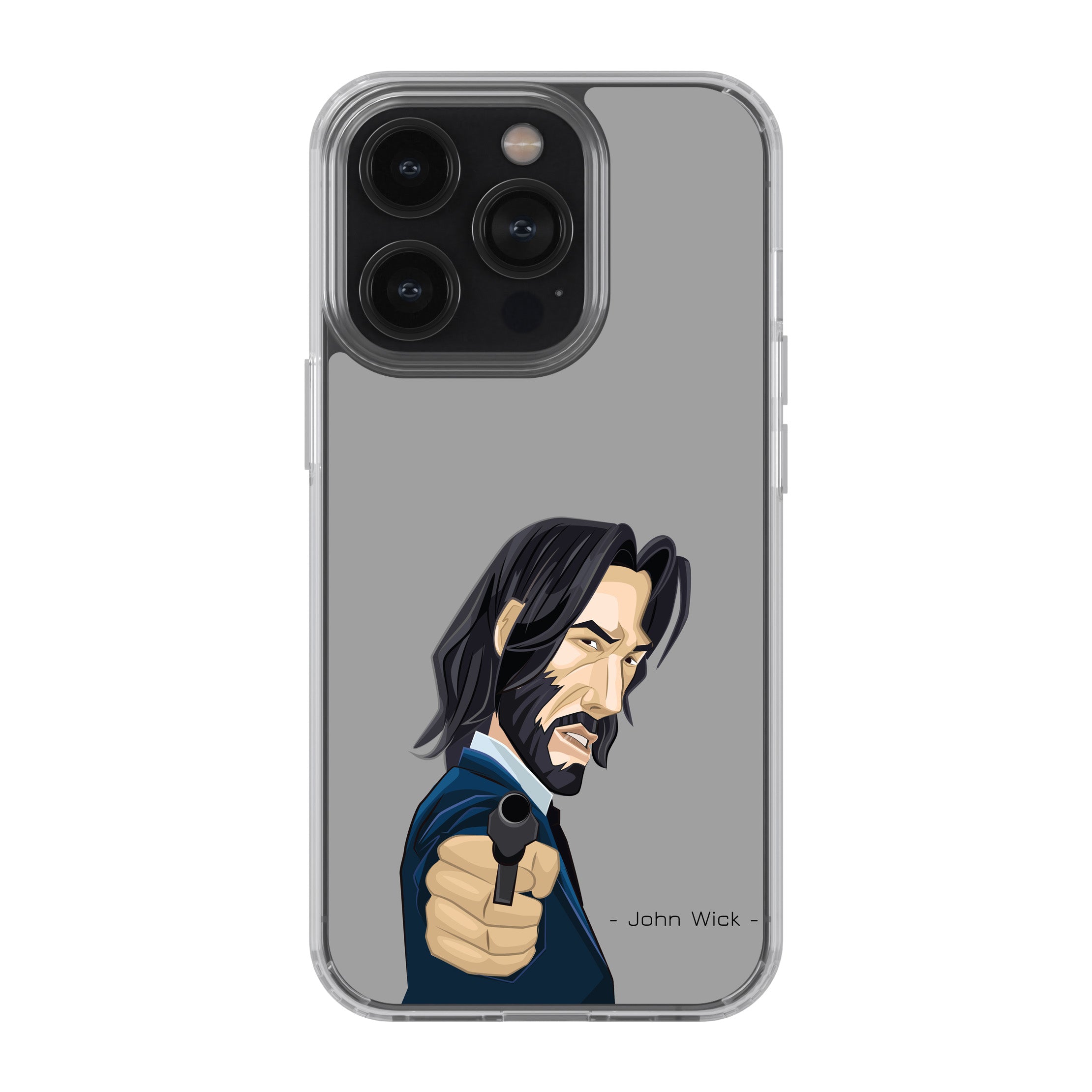 John Wick Cartoon Style Phone Cover
