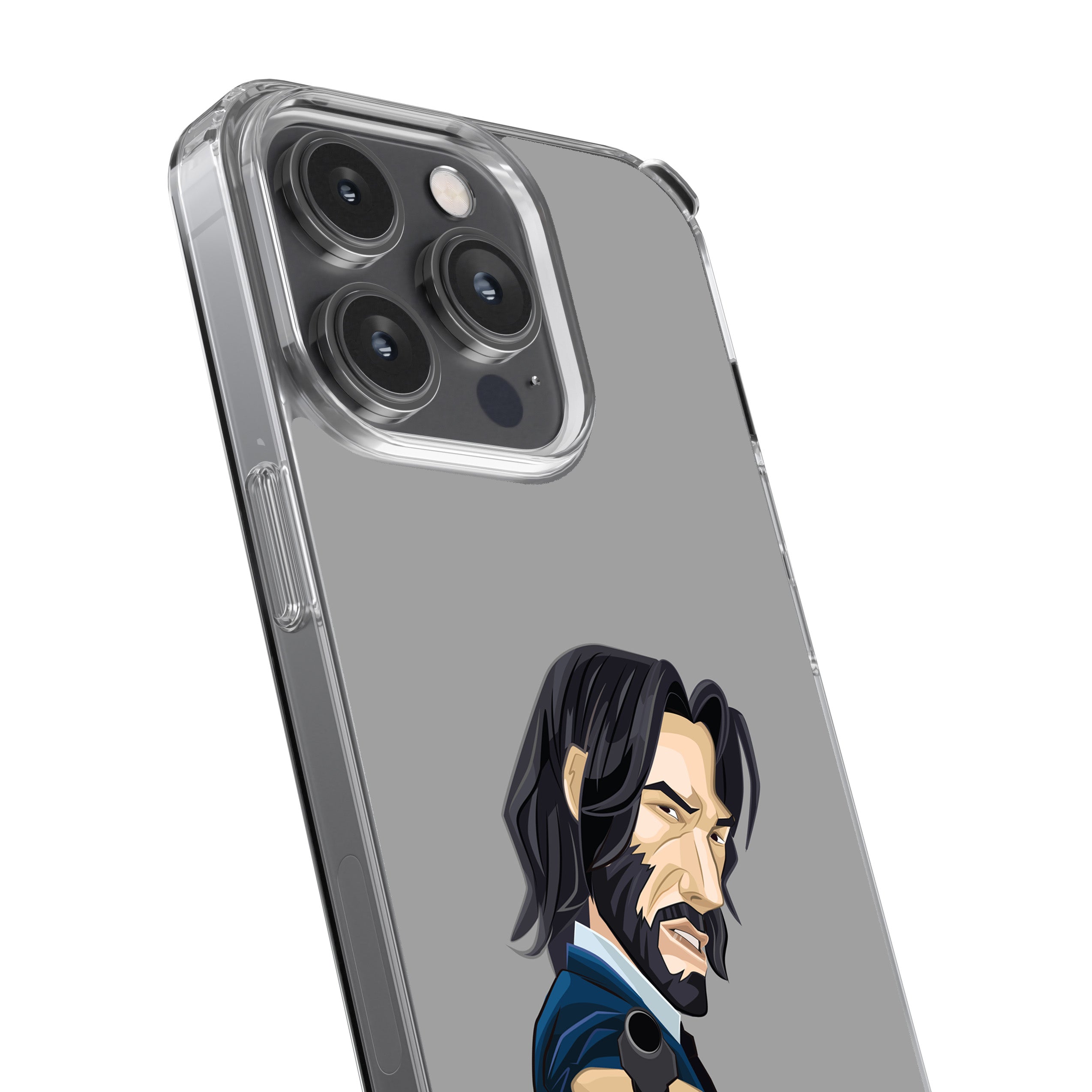 John Wick Cartoon Style Phone Cover