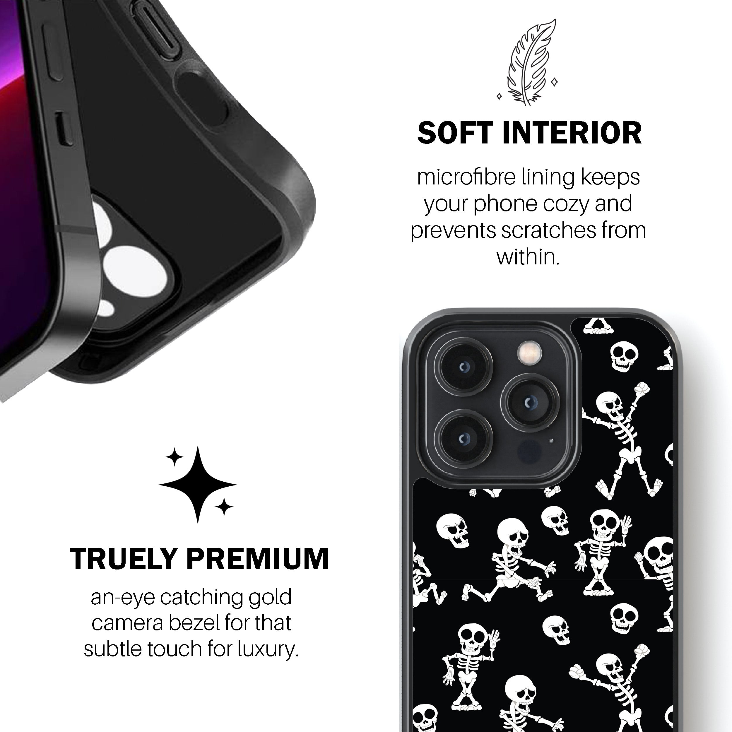 Dancing Skeleton Pattern  Phone Cover