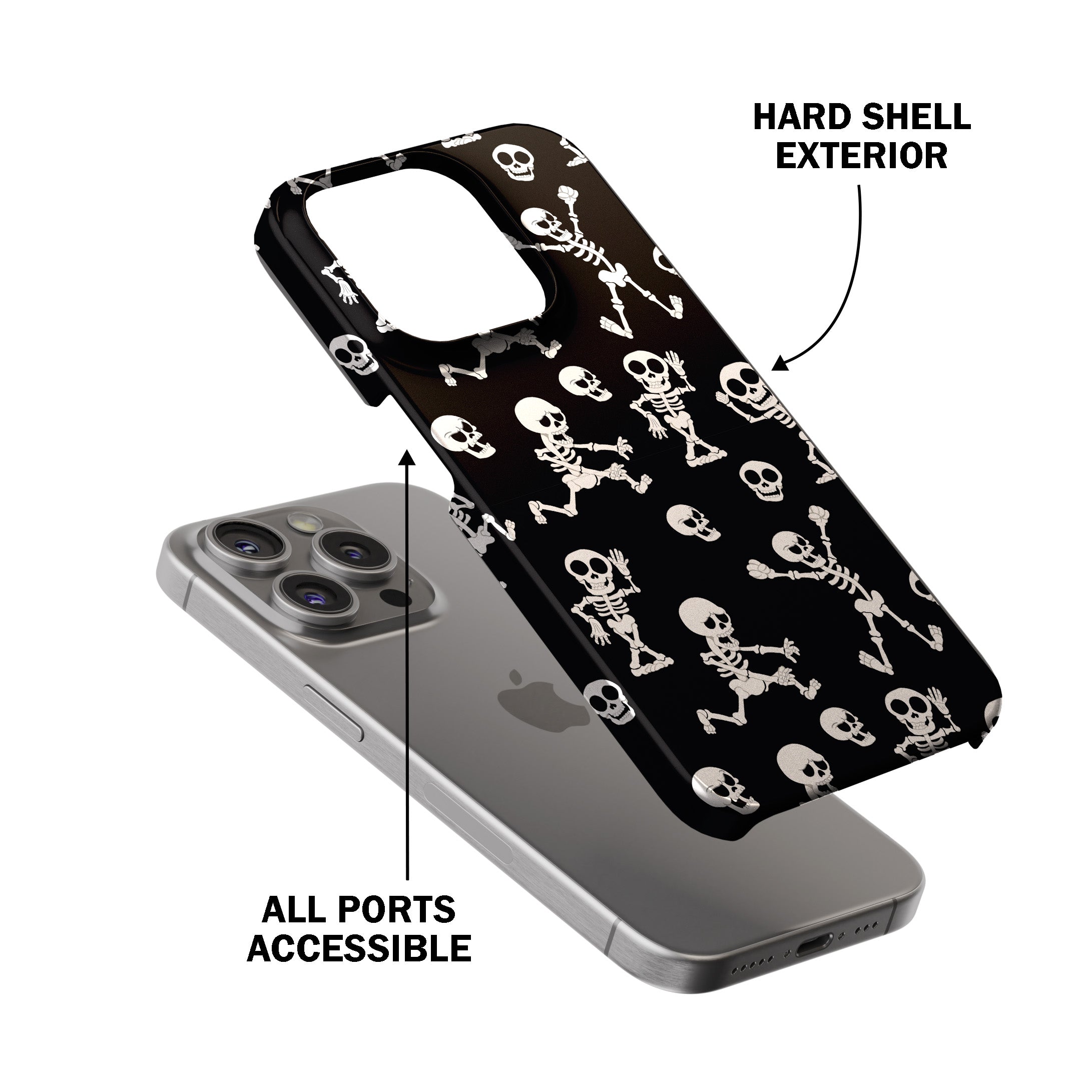 Dancing Skeleton Pattern  Phone Cover