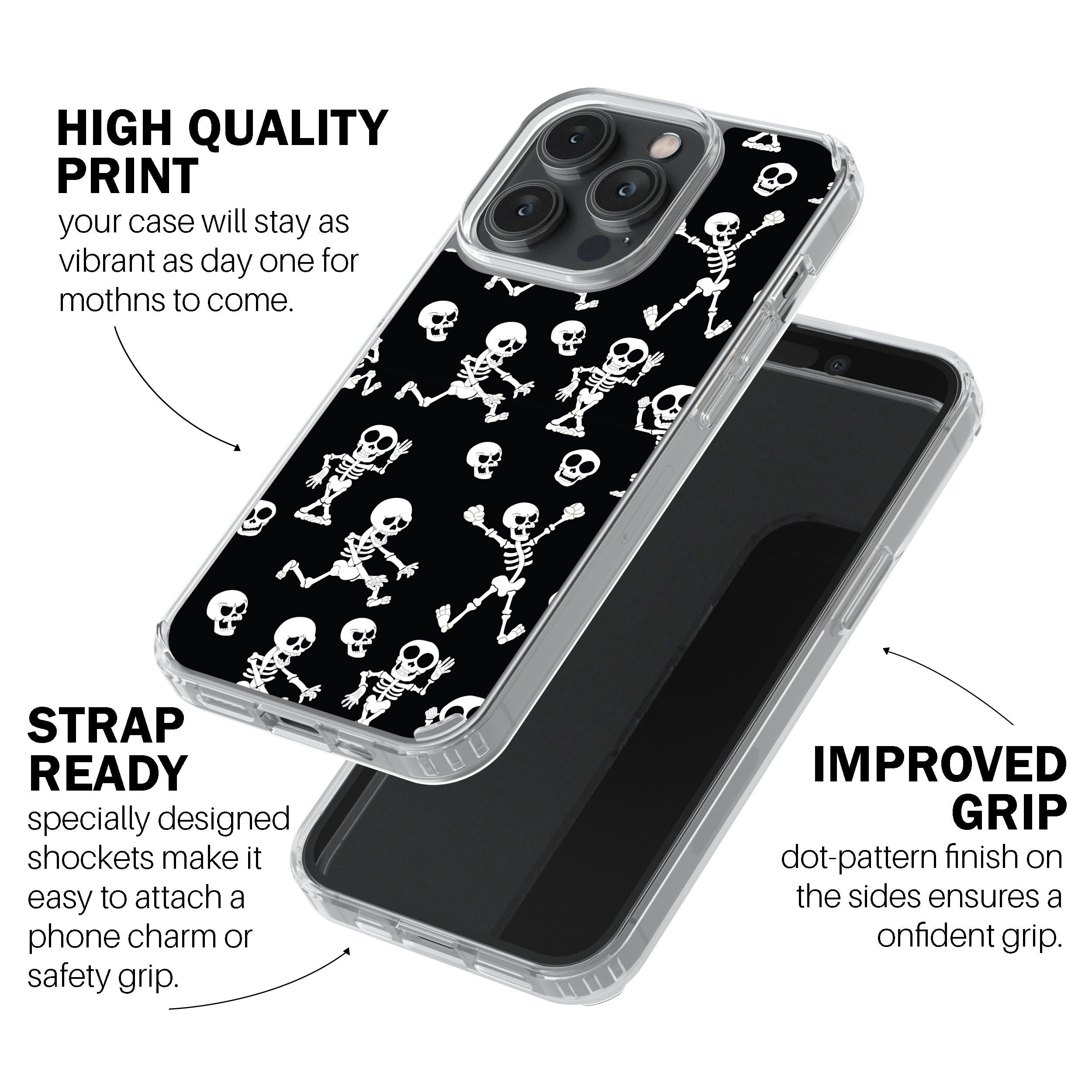 Dancing Skeleton Pattern  Phone Cover