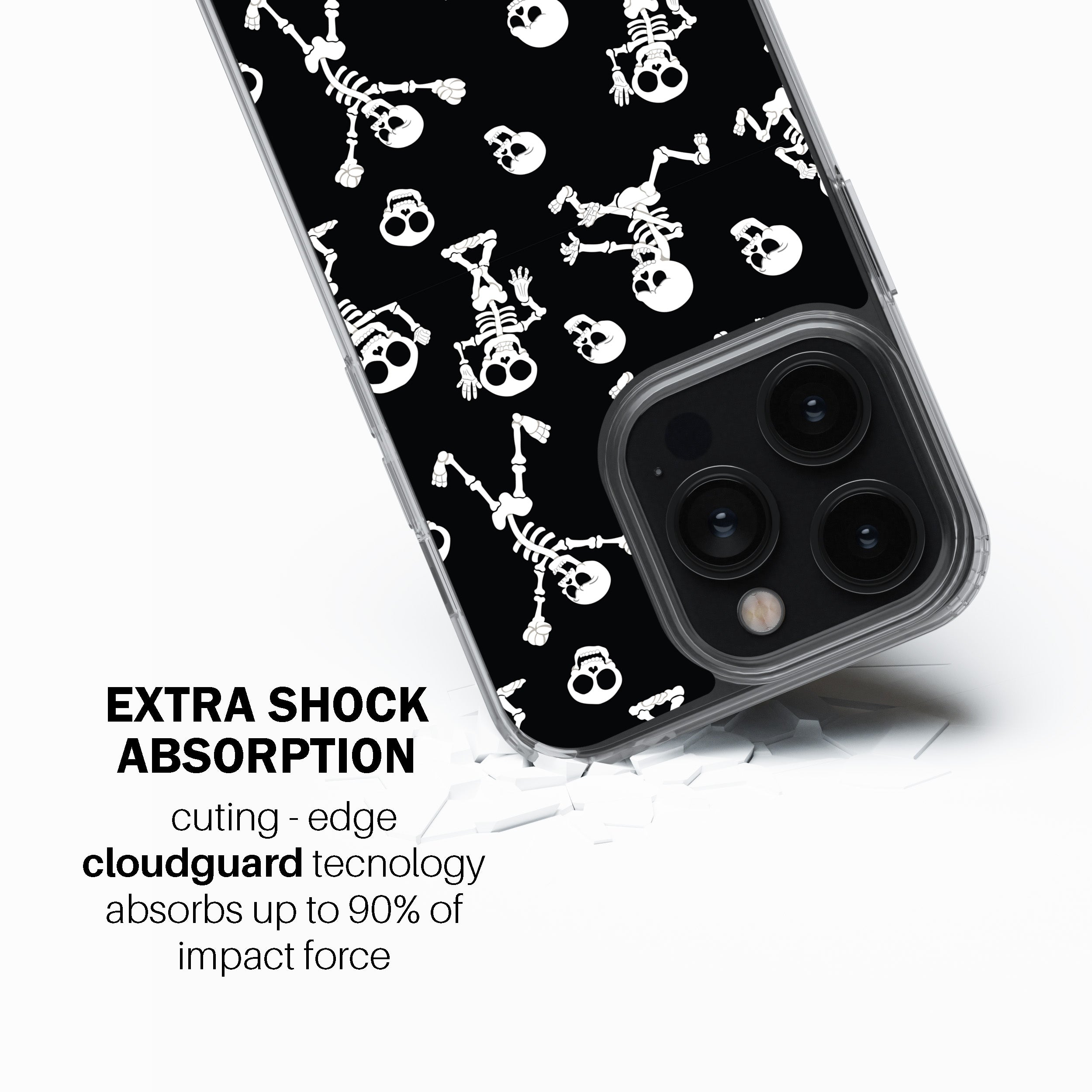 Dancing Skeleton Pattern  Phone Cover