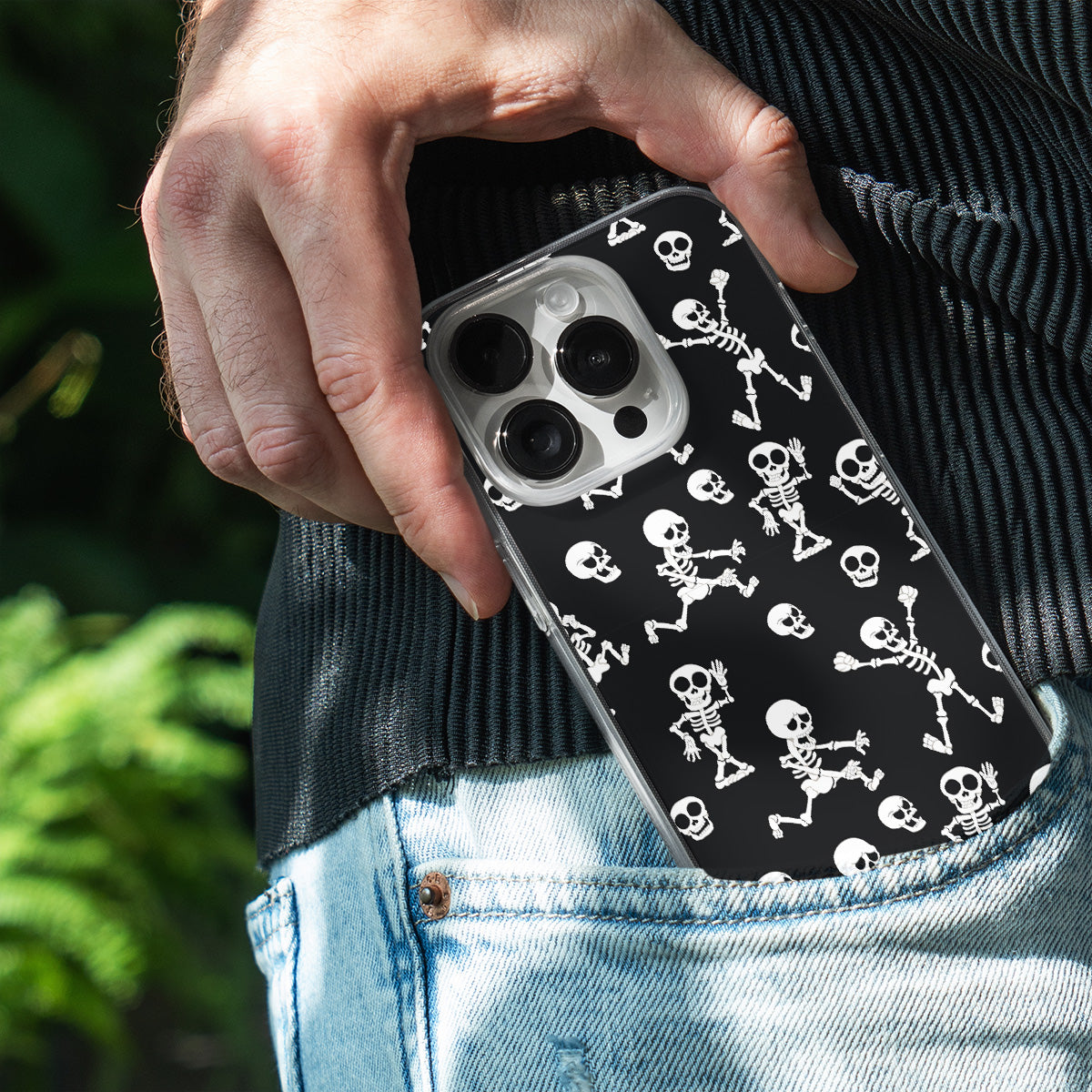 Dancing Skeleton Pattern  Phone Cover