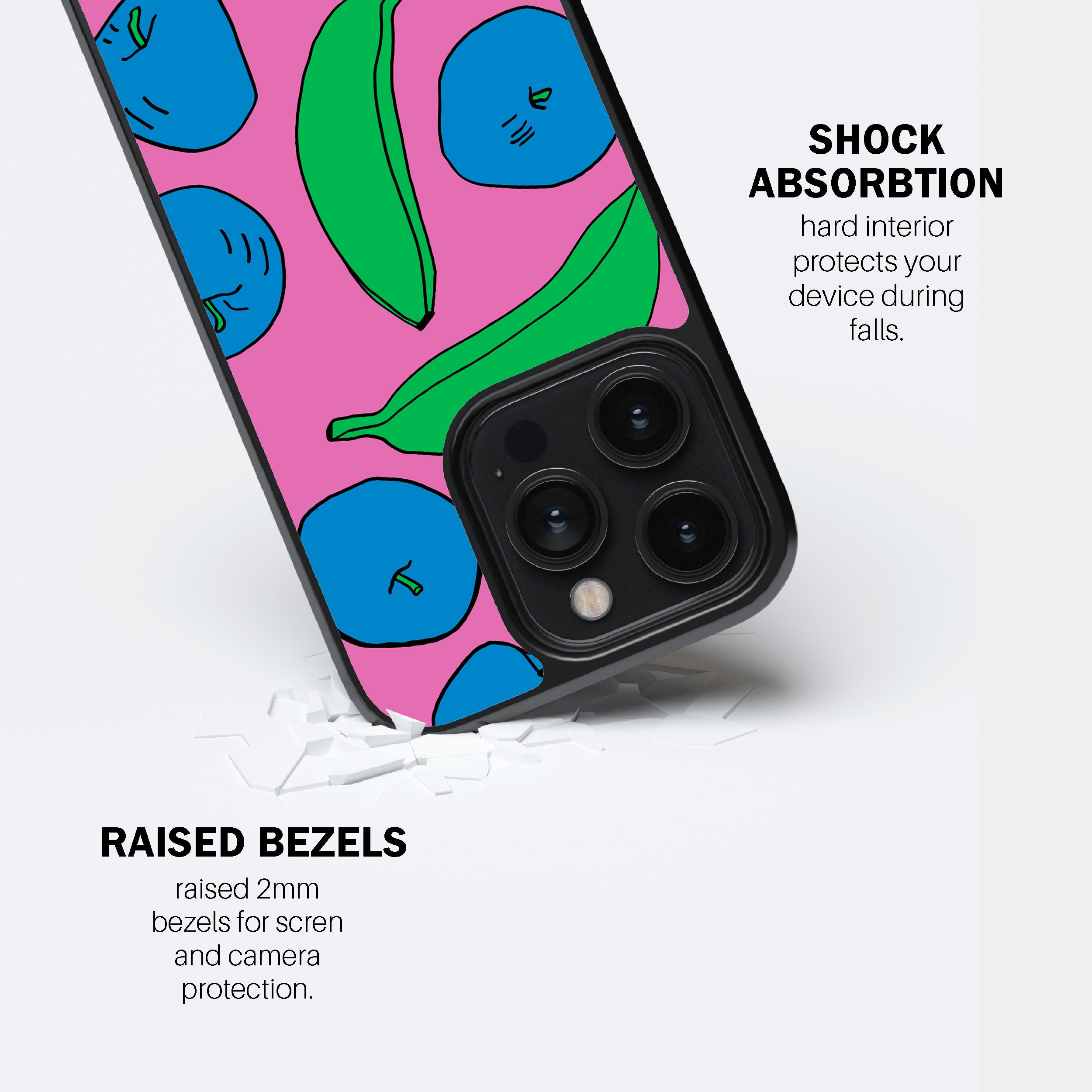 Pink Apples & Bananas  Phone Cover