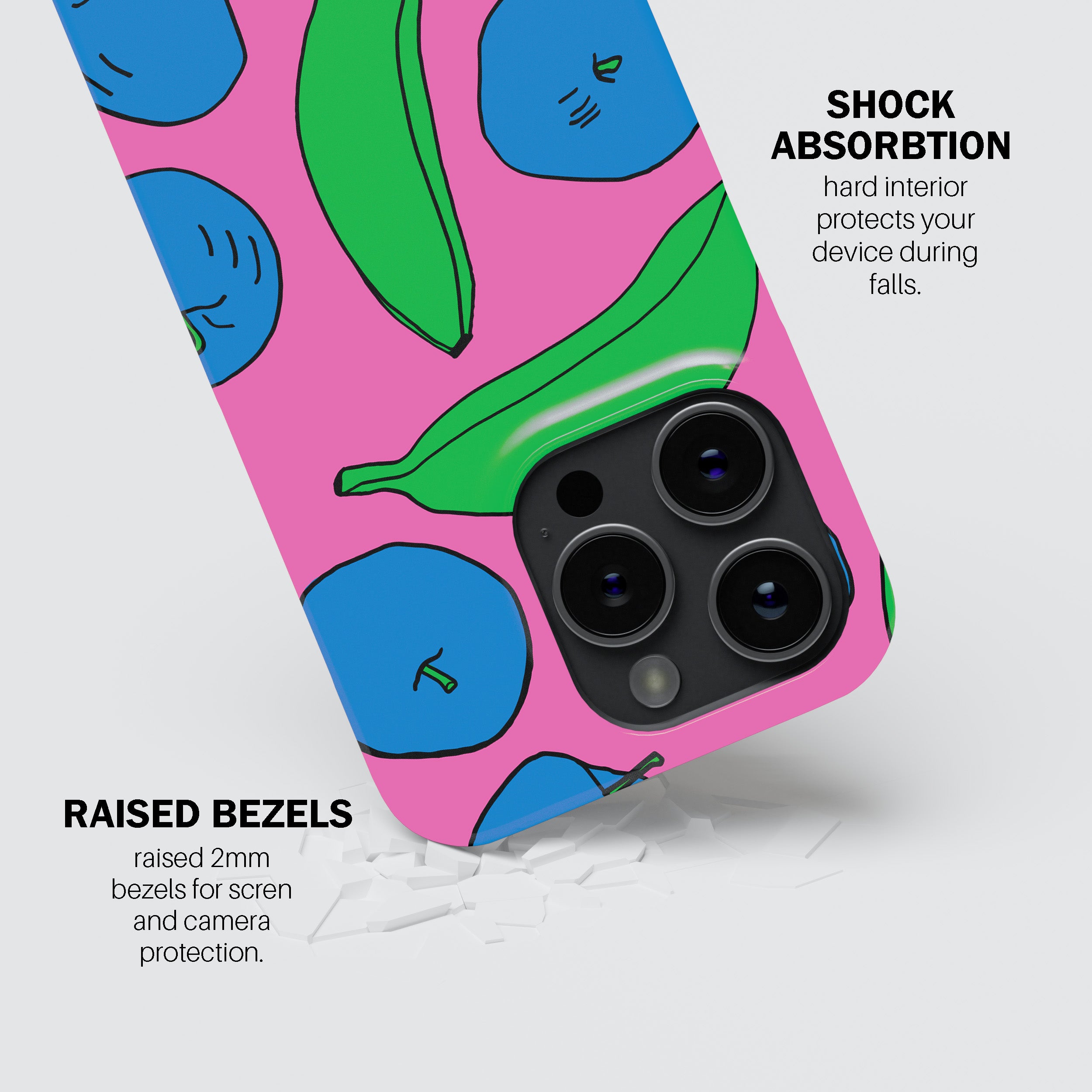 Pink Apples & Bananas  Phone Cover