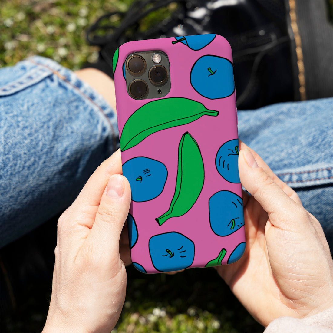Pink Apples & Bananas  Phone Cover