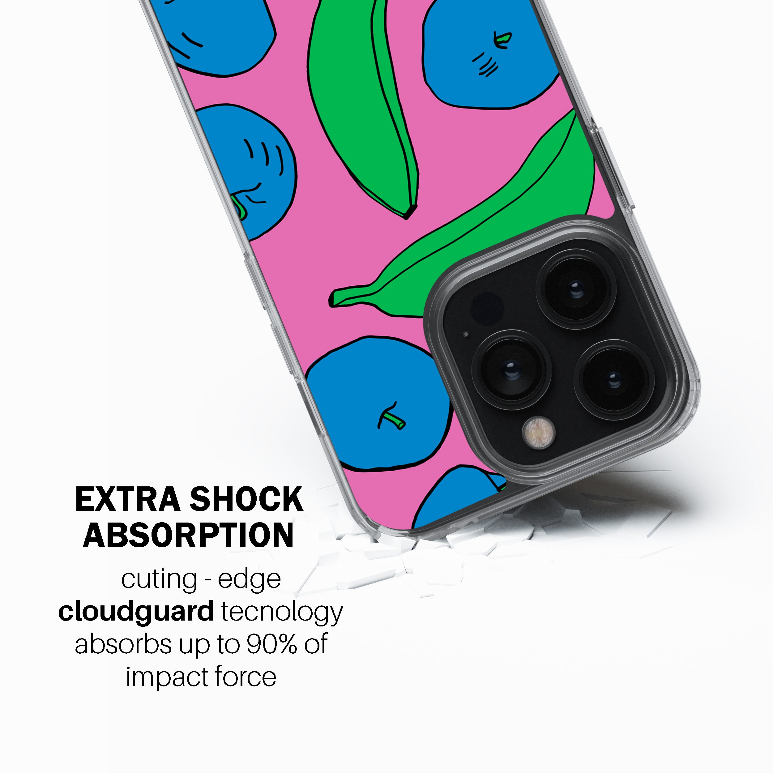 Pink Apples & Bananas  Phone Cover