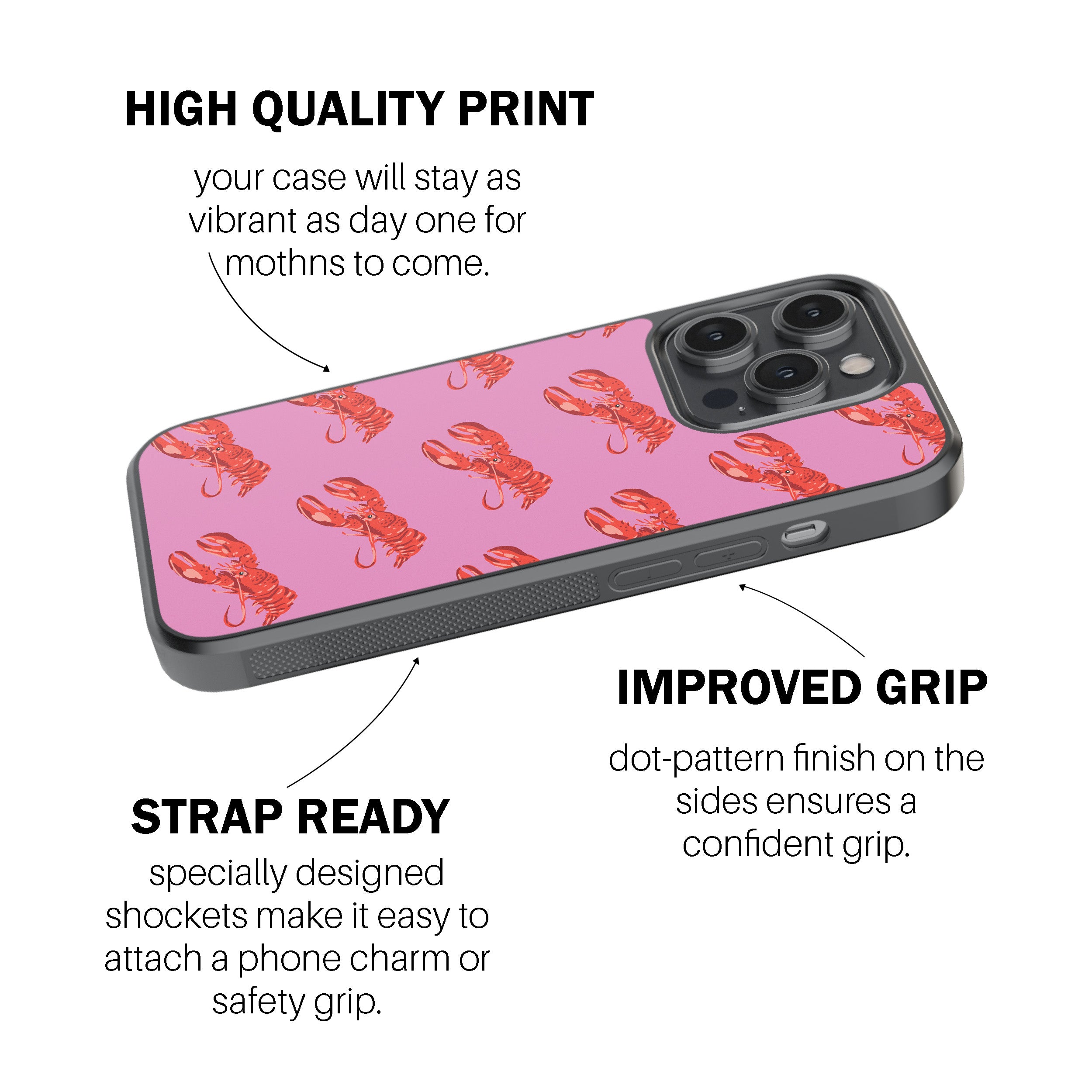 Pink Lobster Phone Cover