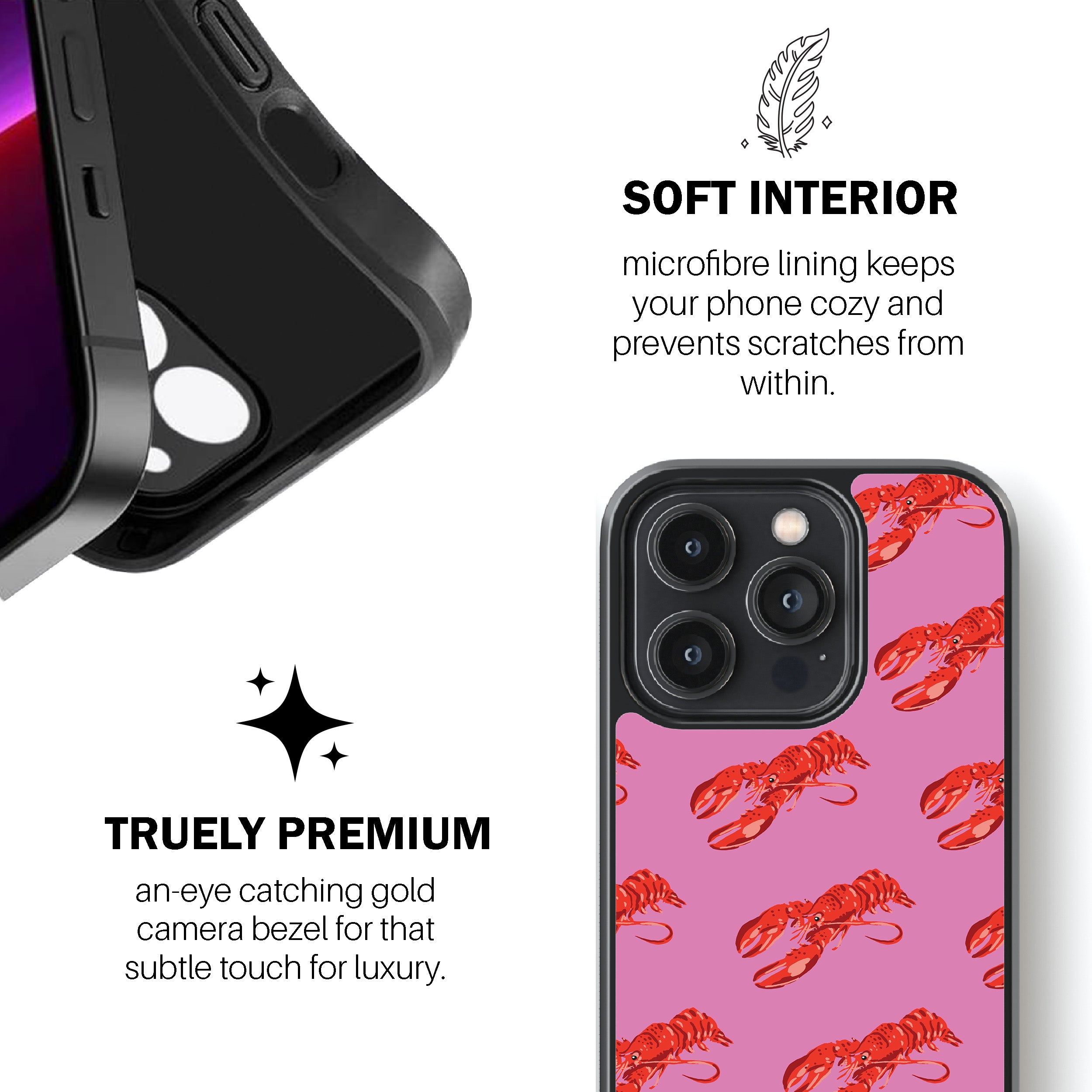 Pink Lobster Phone Cover