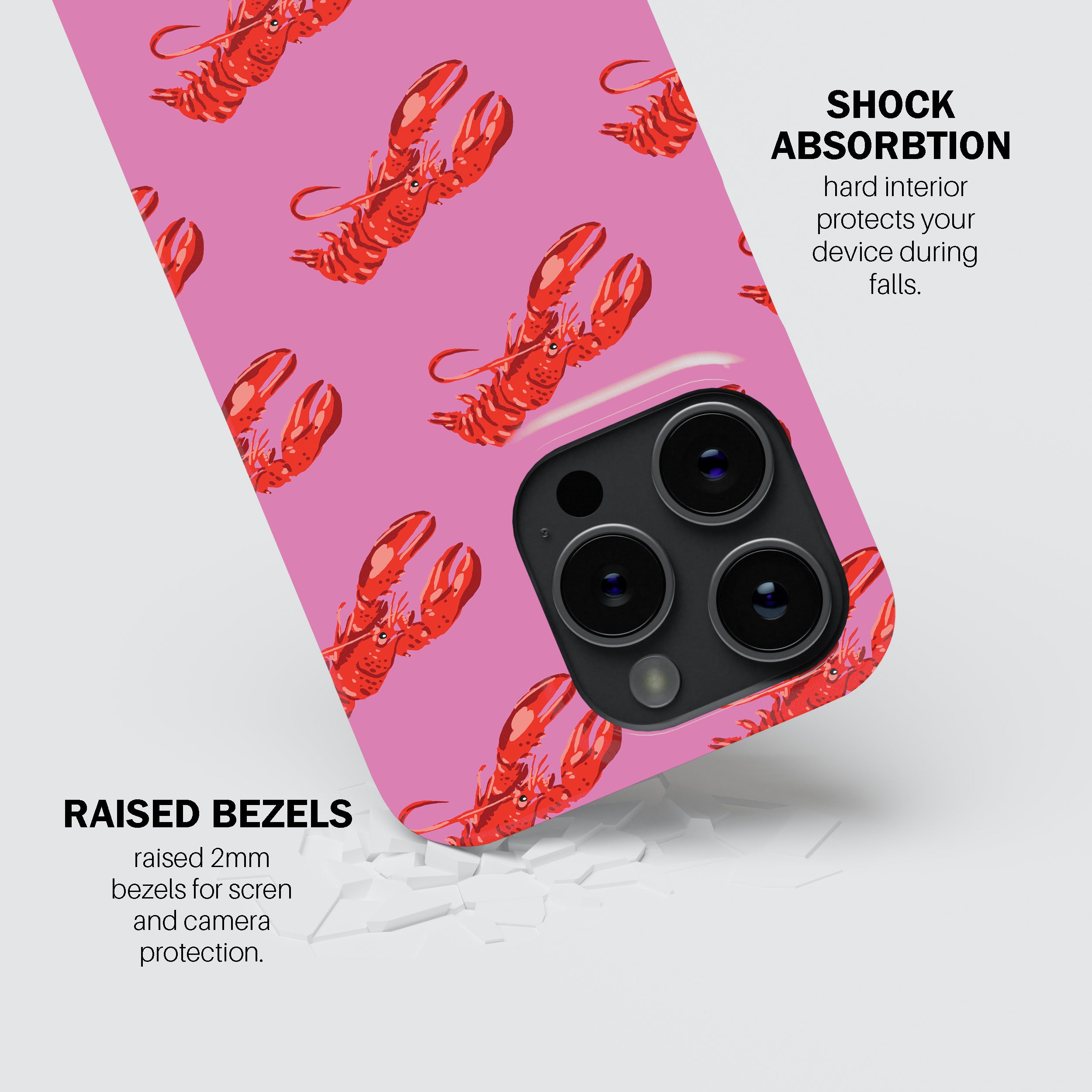 Pink Lobster Phone Cover