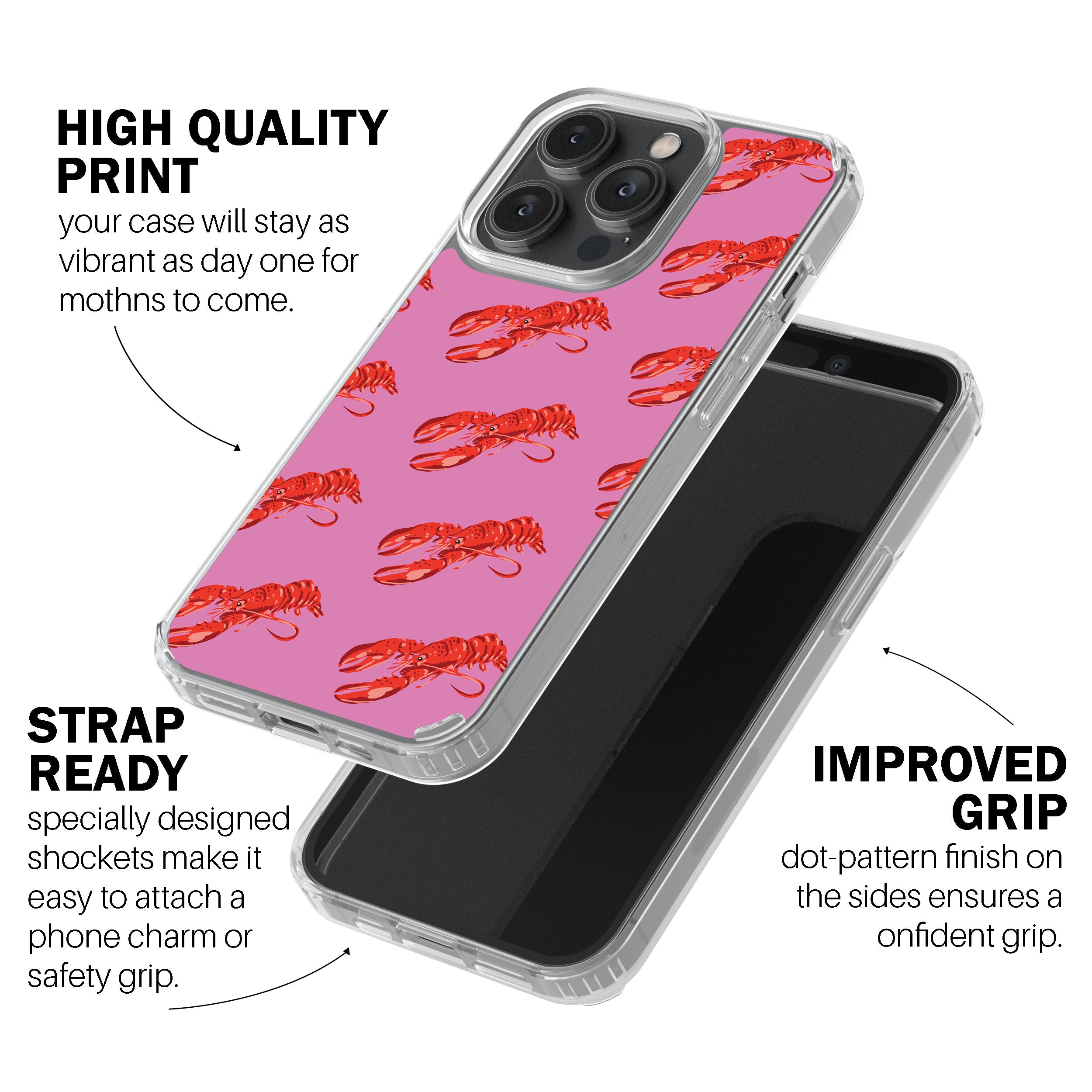 Pink Lobster Phone Cover