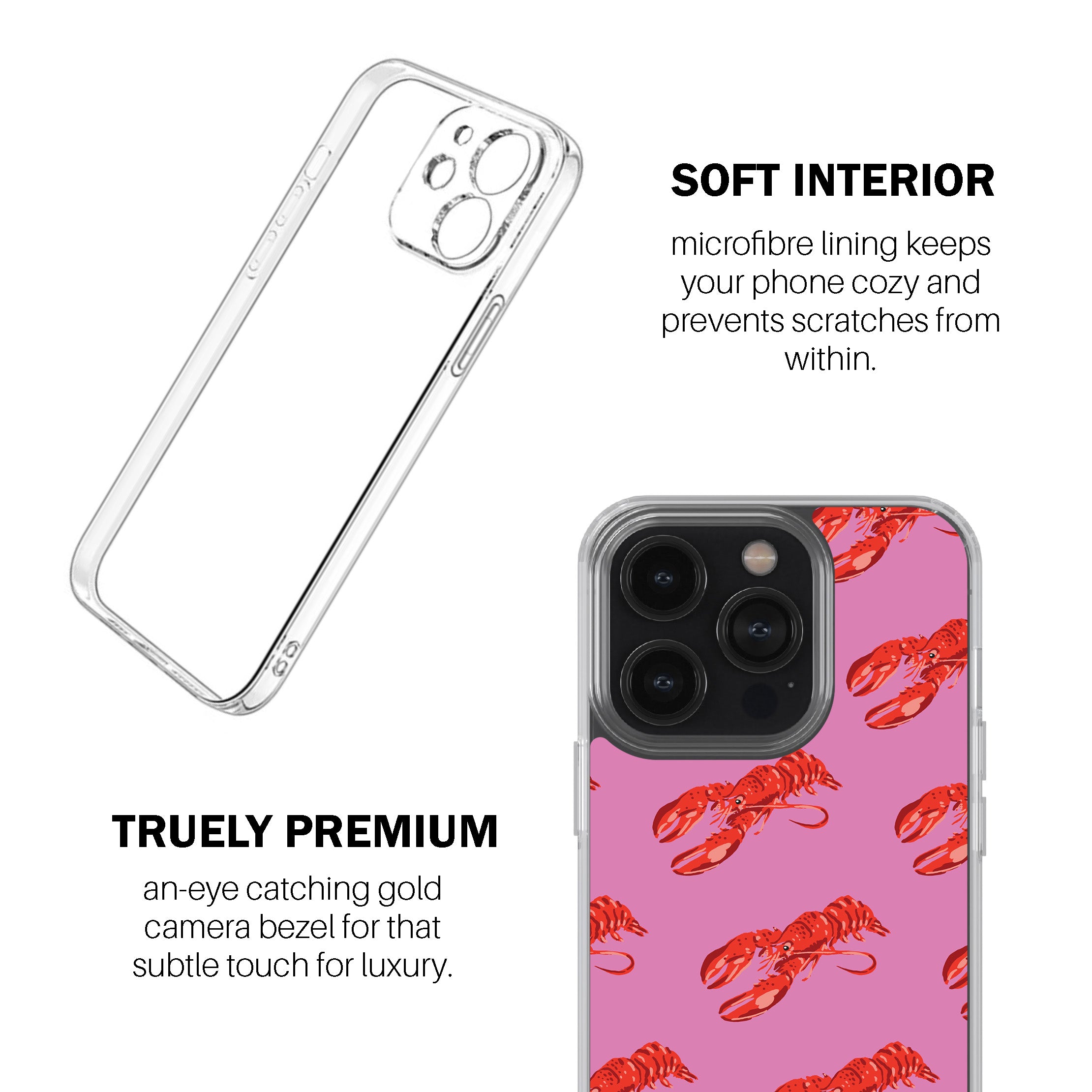 Pink Lobster Phone Cover
