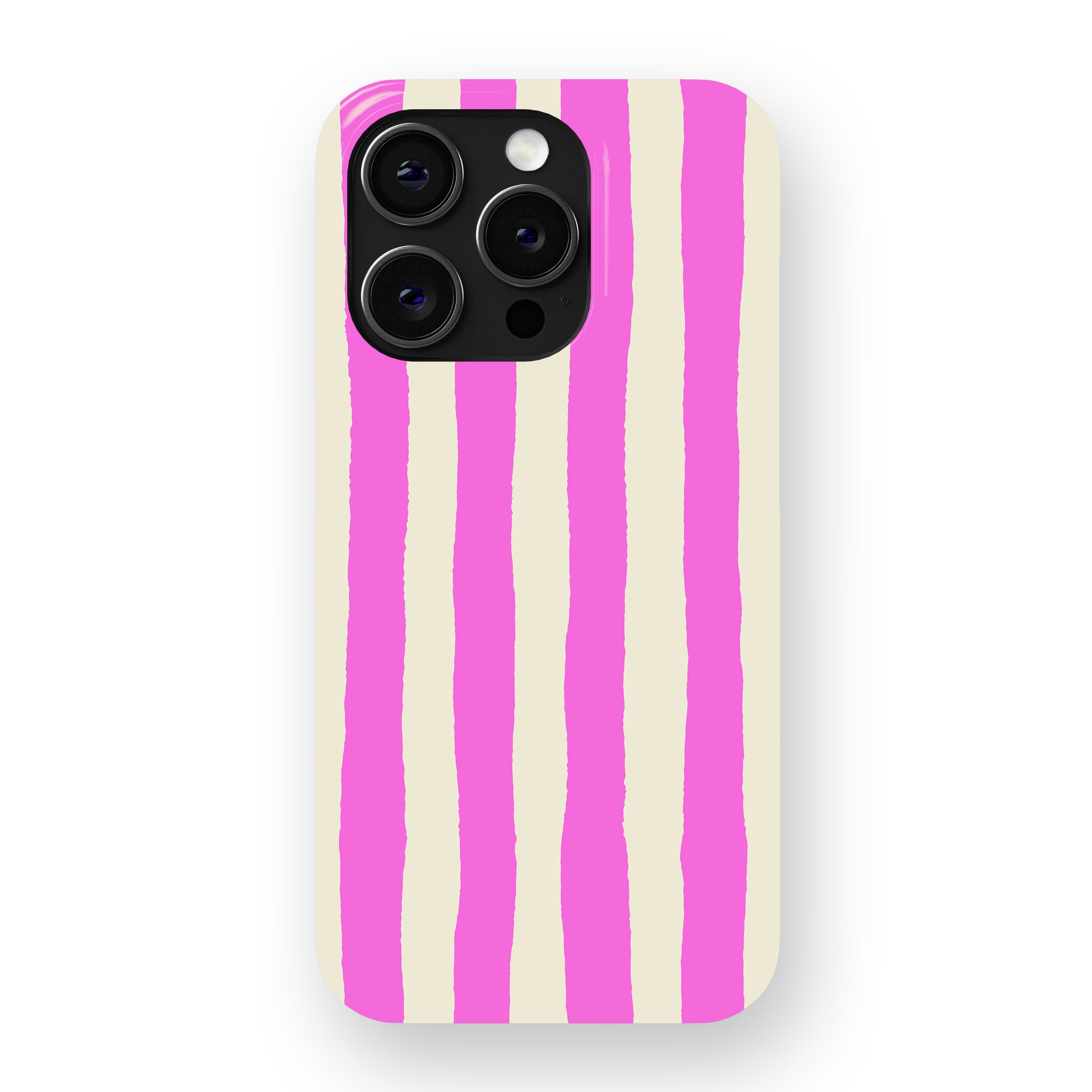 Pink Painted Stripe Phone Cover