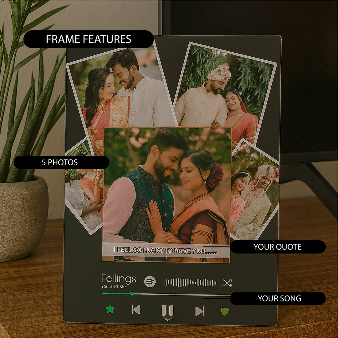 Spotify Song Grid Cutout Highlight Acrylic Collage Frame