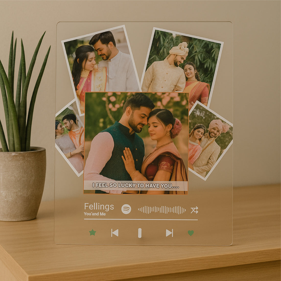 Spotify Song Grid Cutout Highlight Acrylic Collage Frame